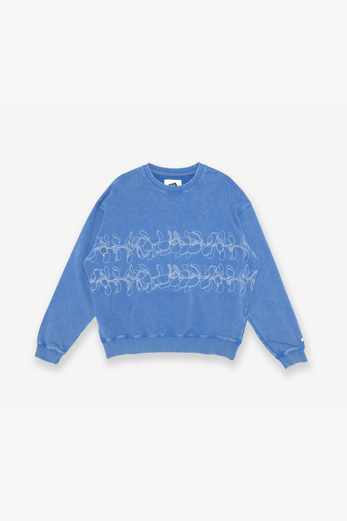 Beach Crewneck - Double Lei - Royal Blue