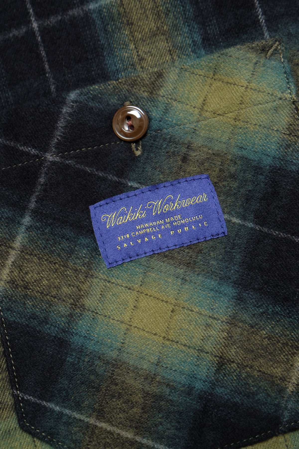 Waikiki Workwear Flannel - Navy/Teal