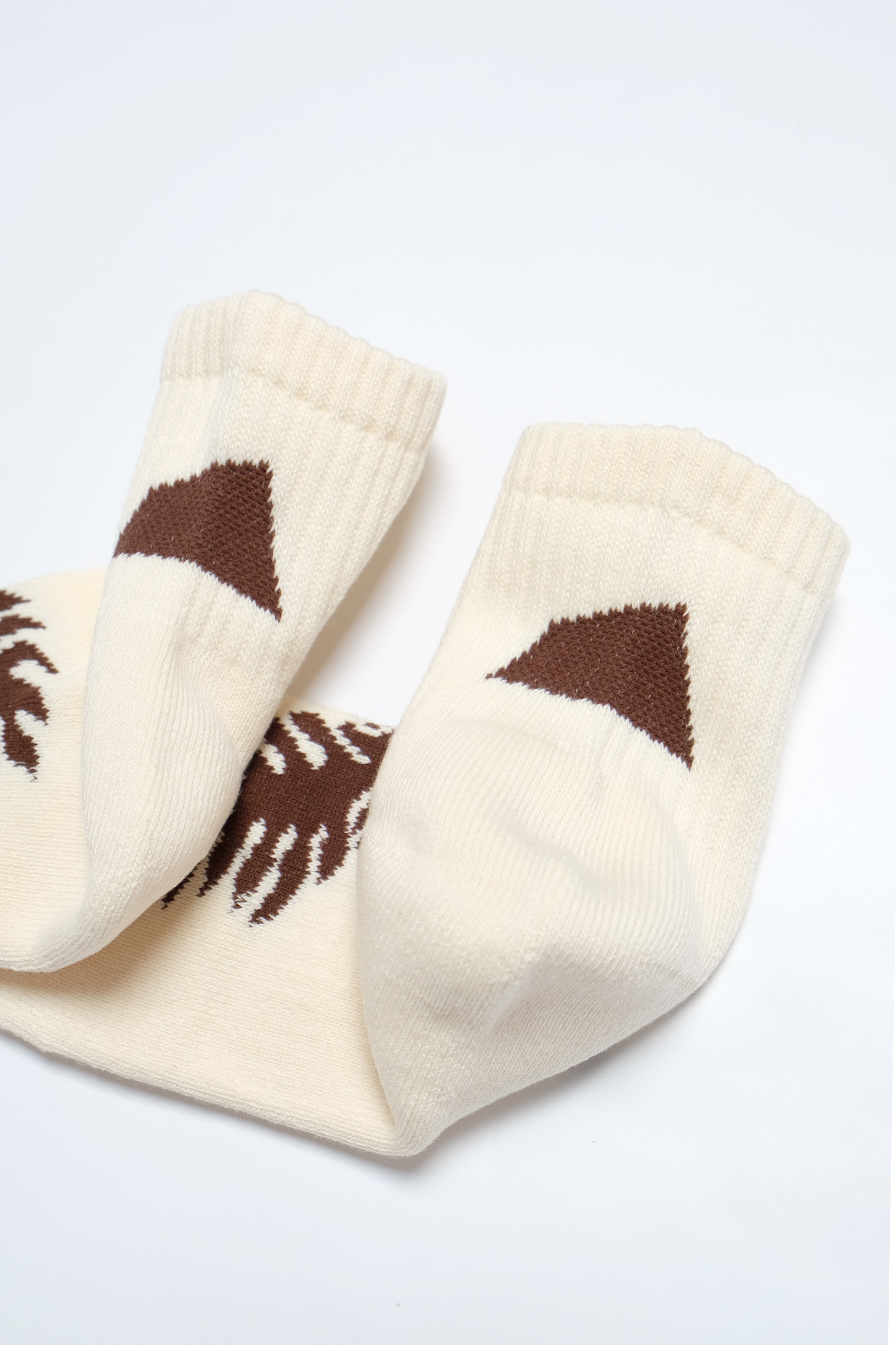 Quarter Socks - Lauaʻe - Macadamia/Brown