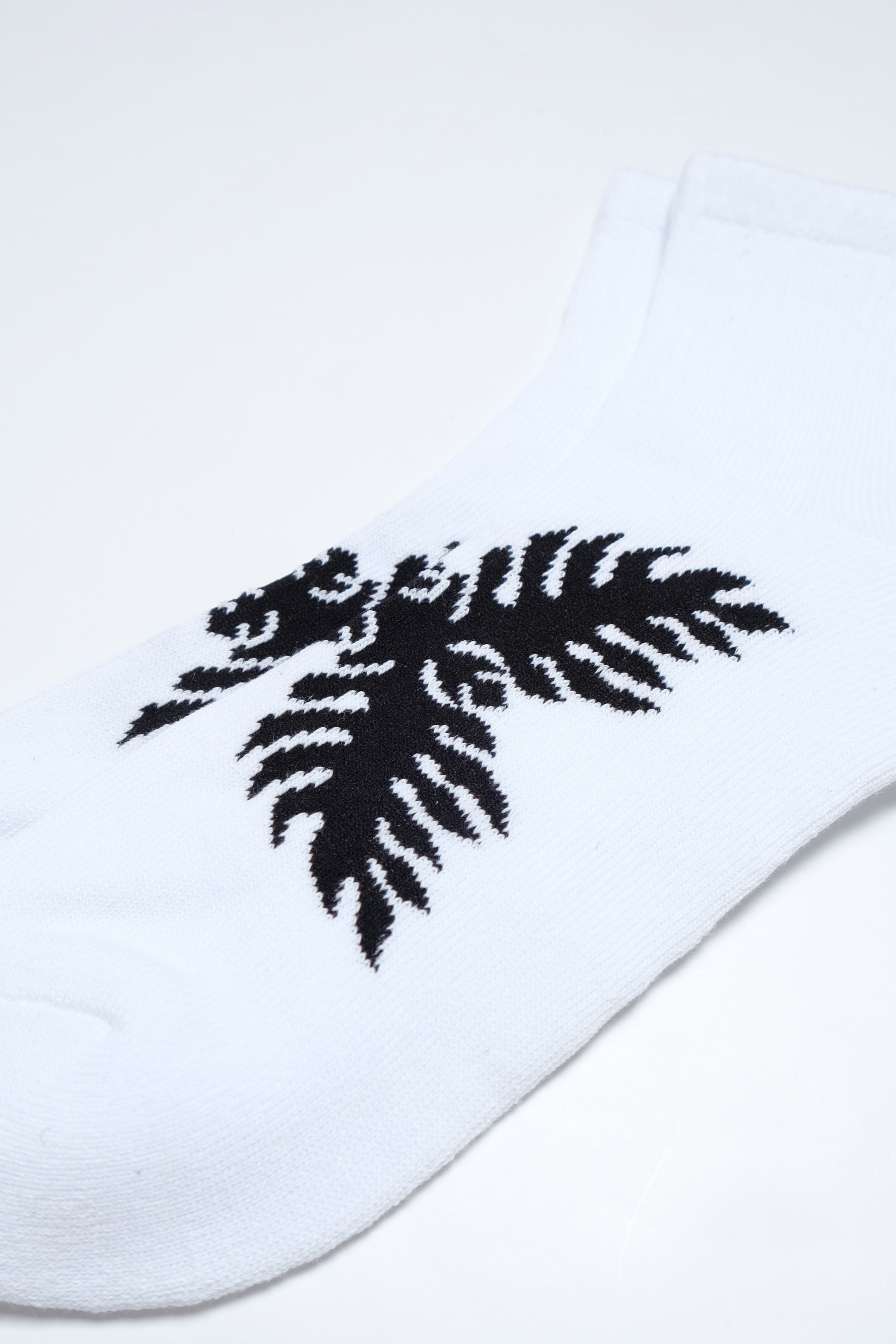 Quarter Socks - Lauaʻe - White/Black