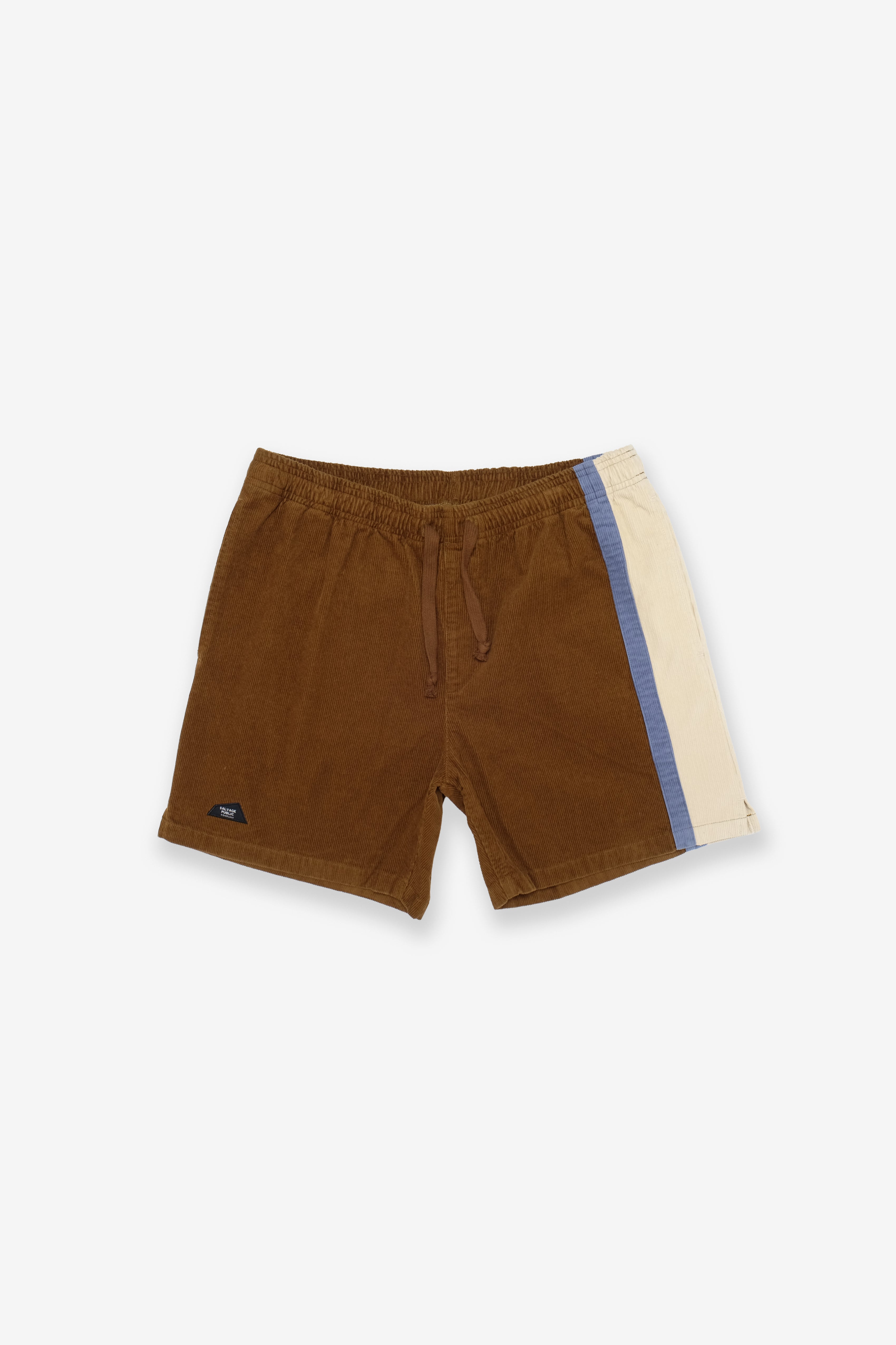 Shorts - Auahi Corduroy Stripe - Shiitake
