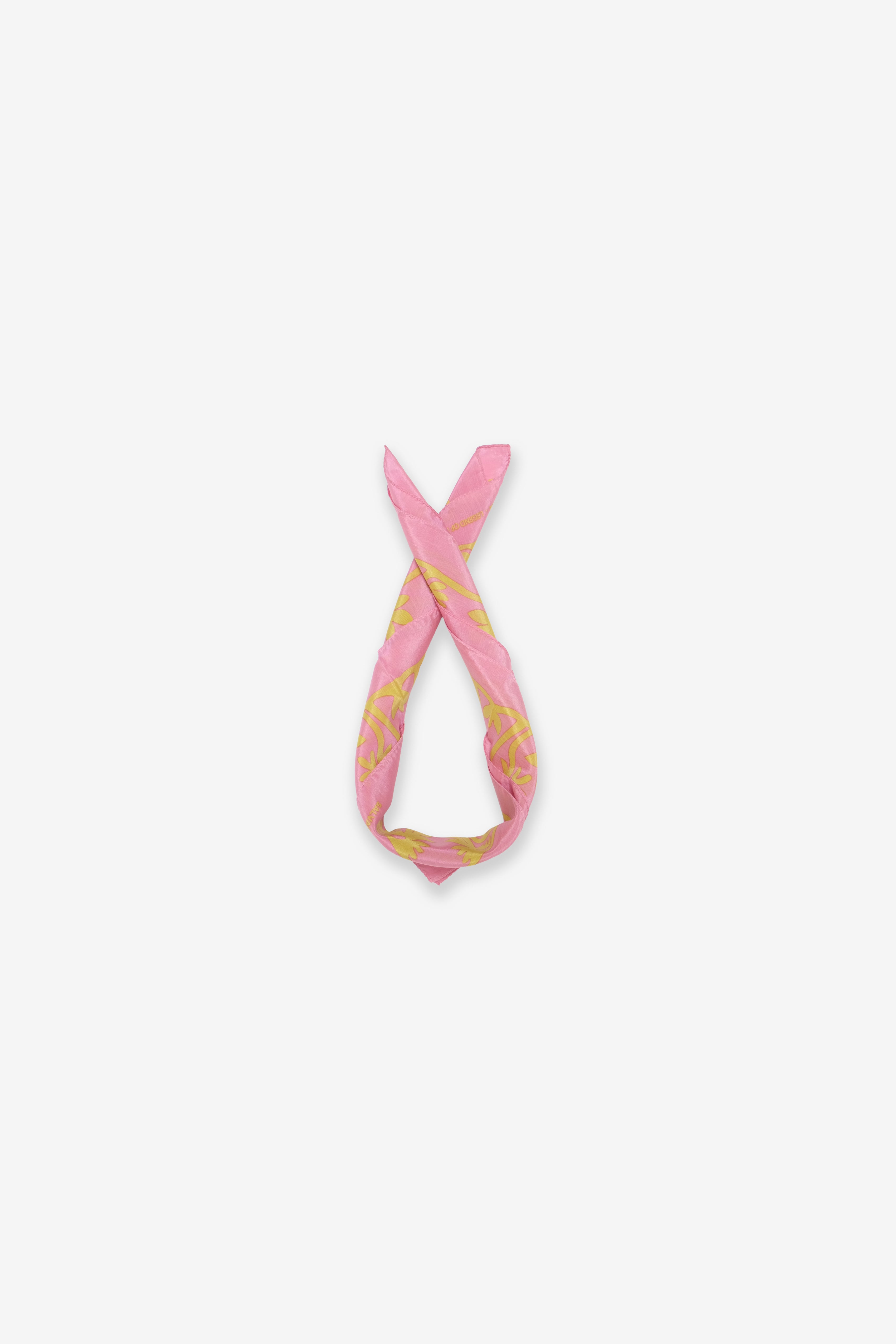 Cotton/Silk Bandana - Naupaka - Hibiscus Gold