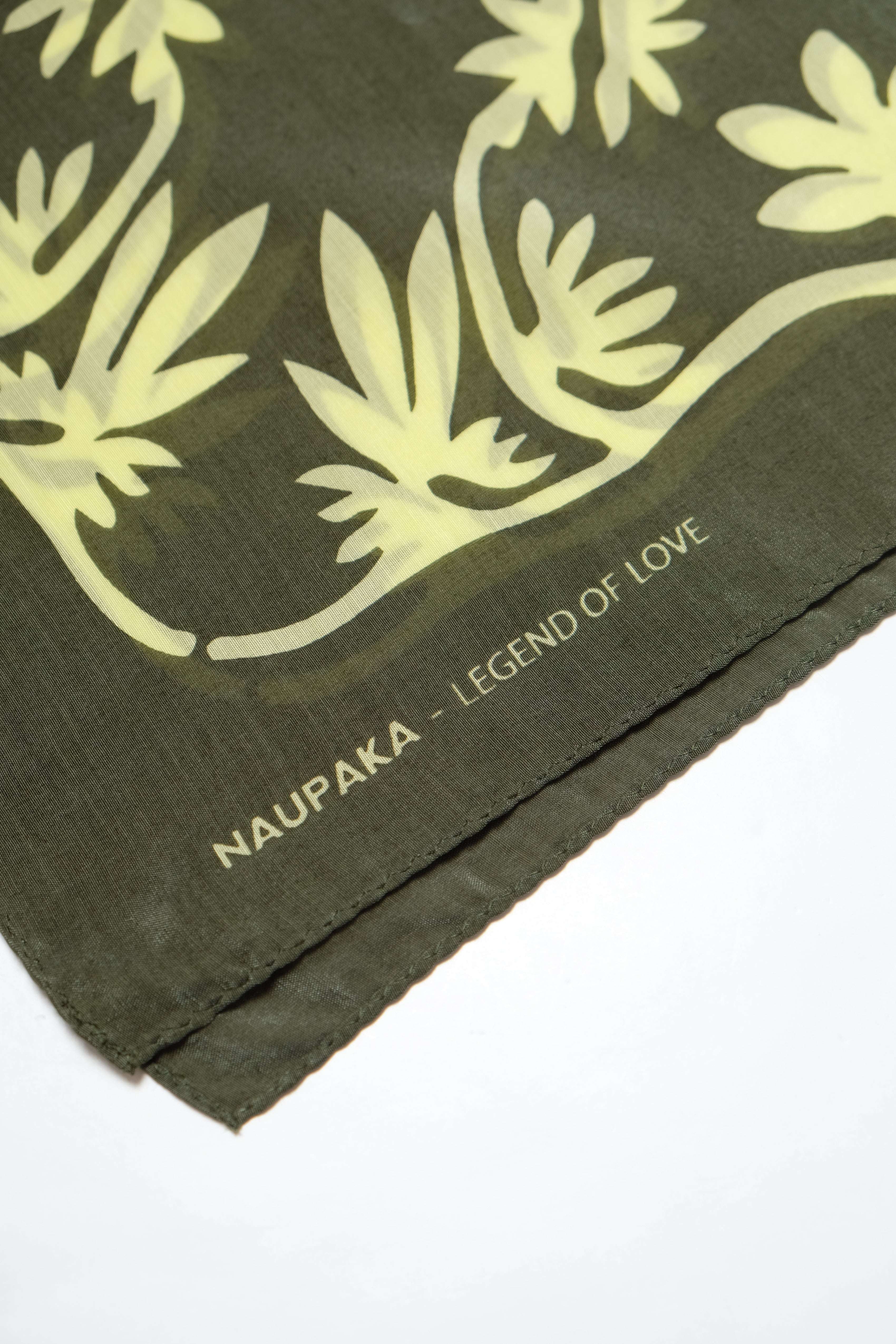 Cotton/Silk Bandana - Naupaka - Fern Mist