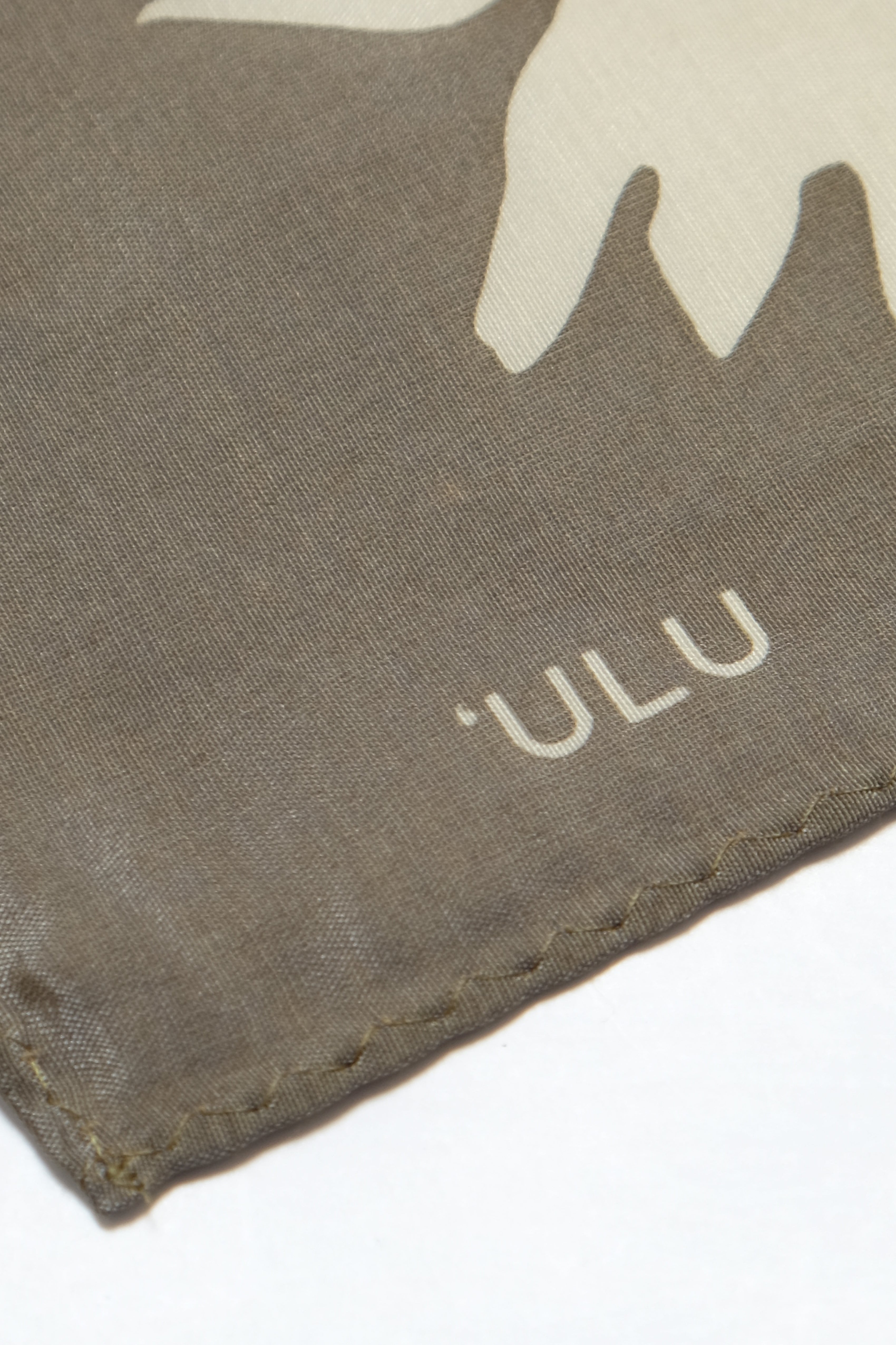 Cotton/Silk Bandana - ʻUlu - Olive Wood