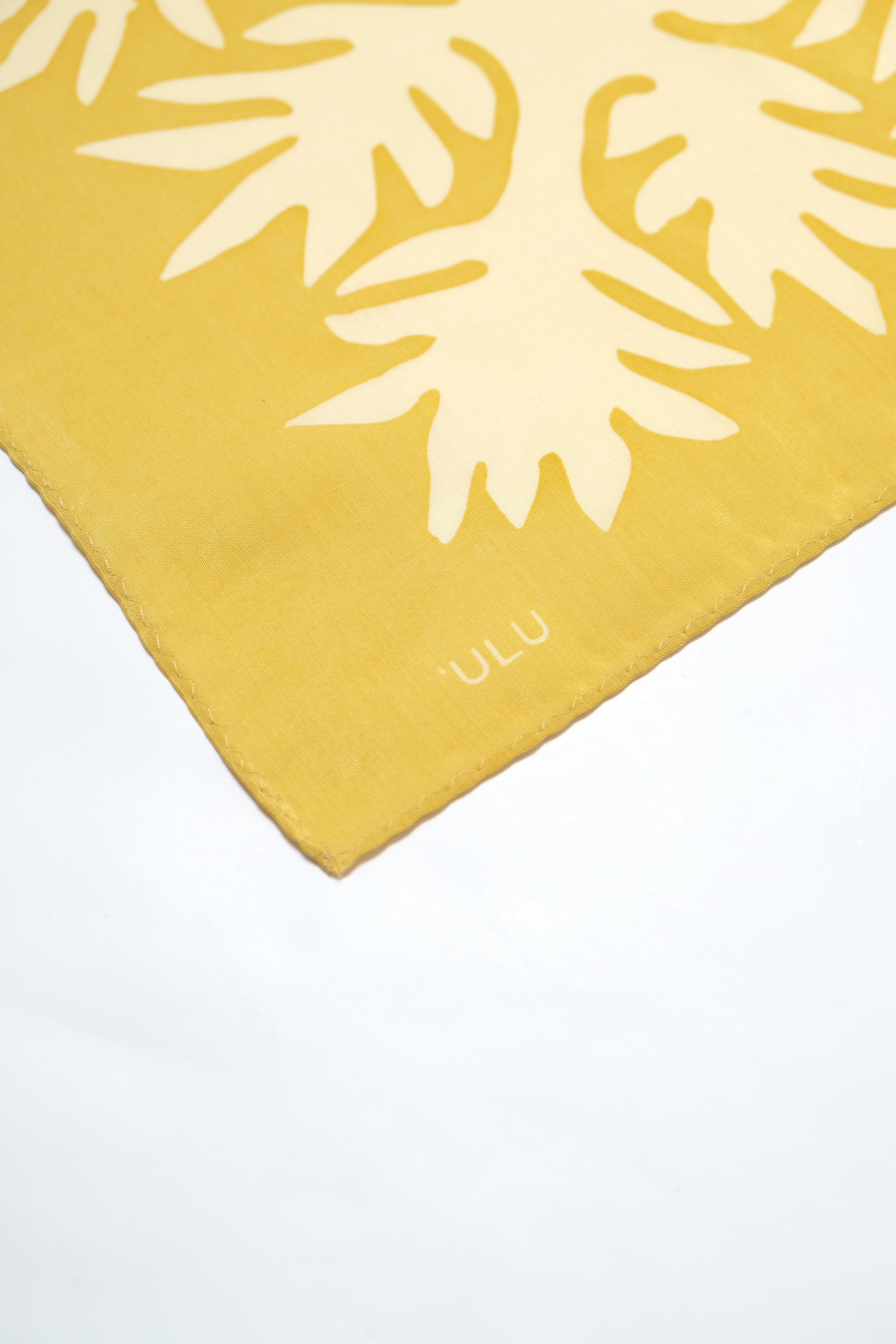 Cotton/Silk Bandana - ʻUlu - Sun Yellow