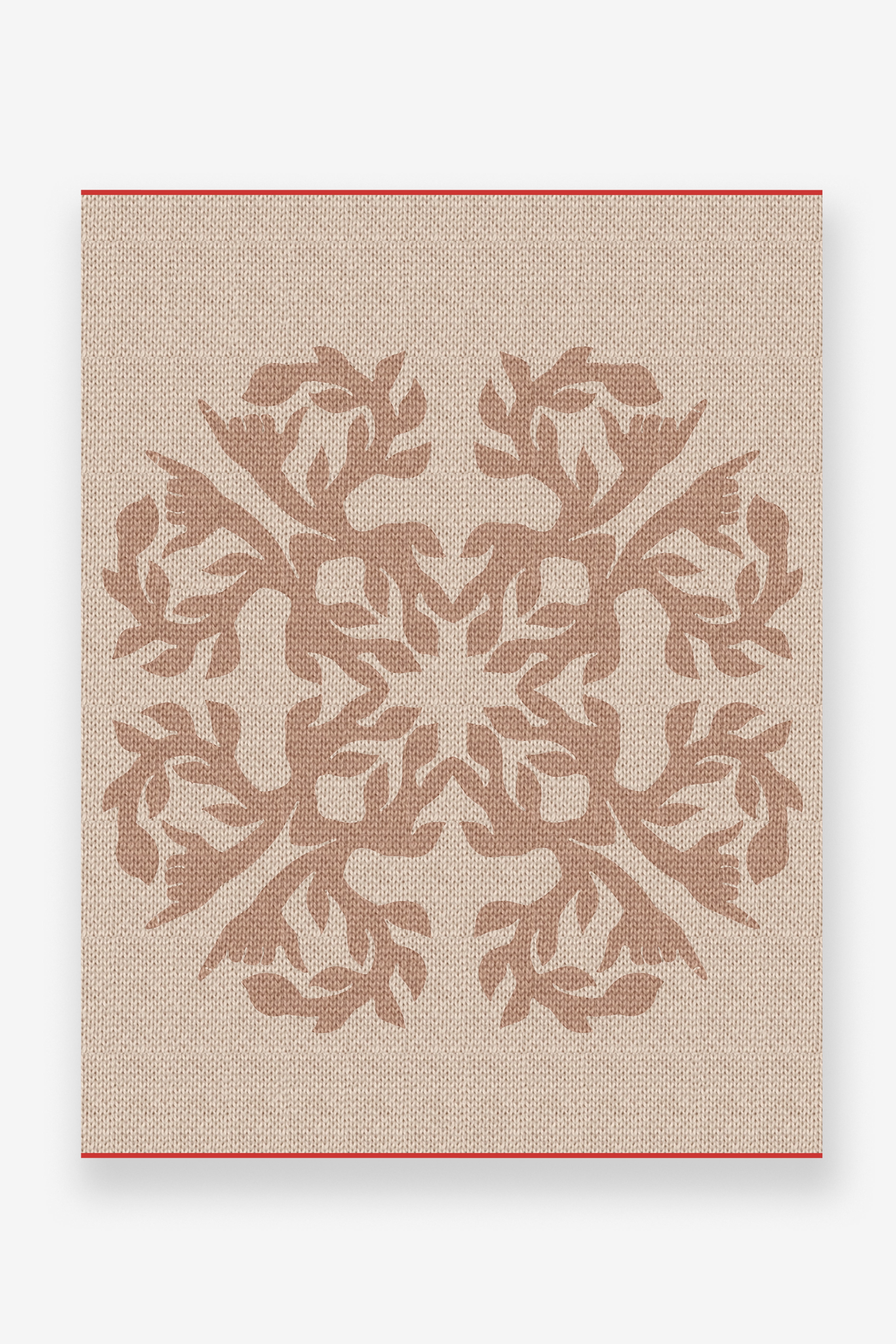 Jacquard Throw Blanket - Shaka - Brown