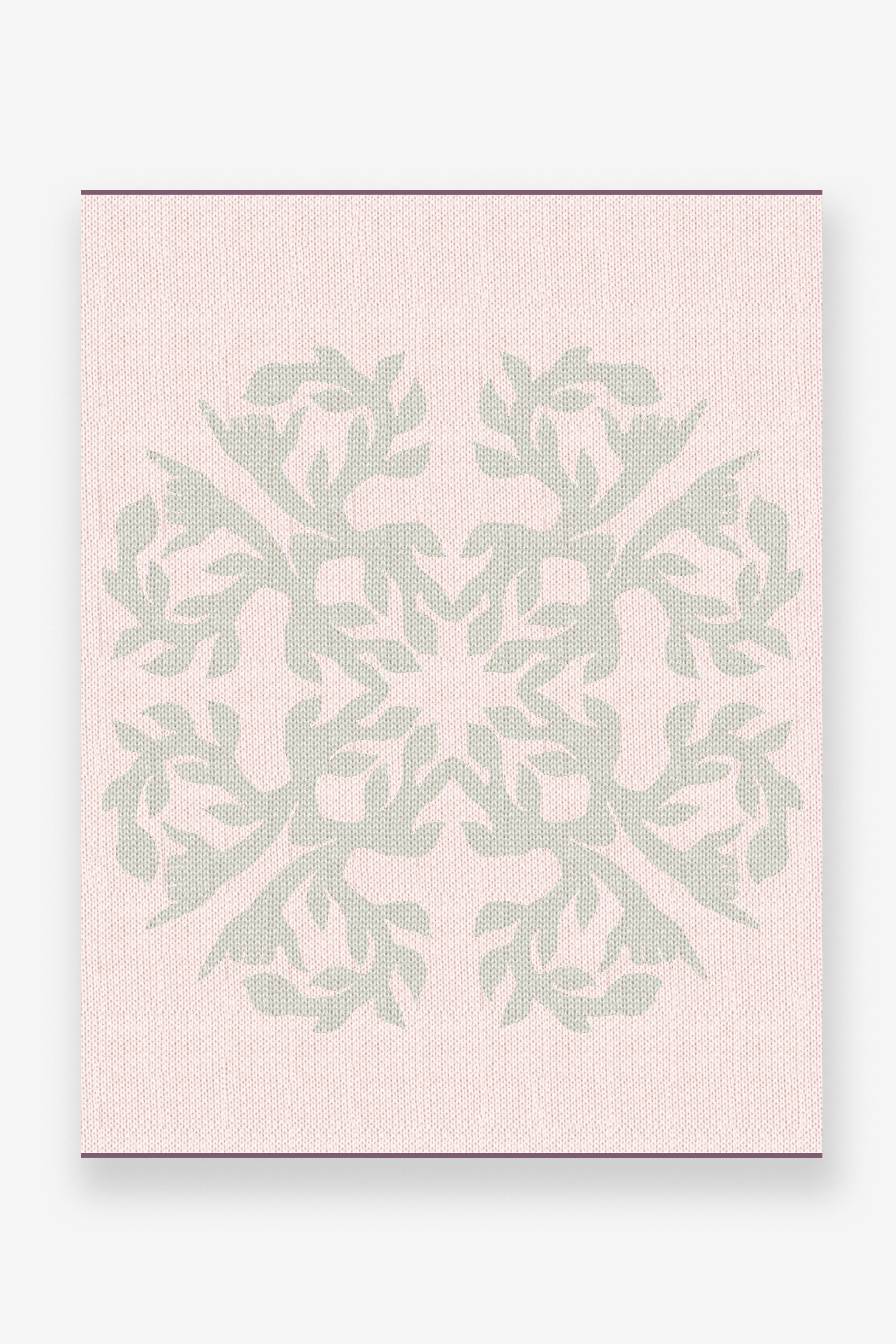 Jacquard Throw Blanket - Shaka - Clay