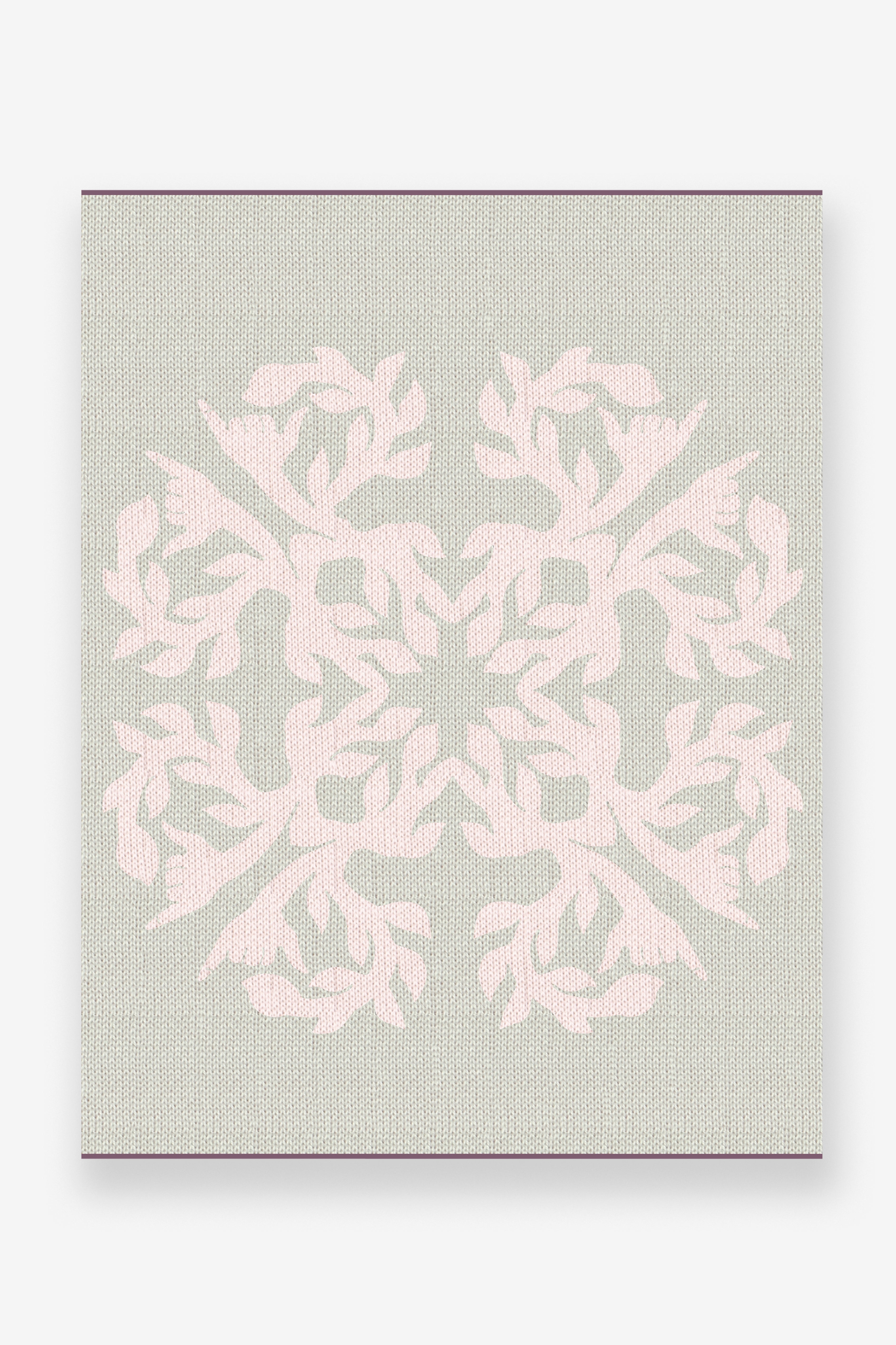 Jacquard Throw Blanket - Shaka - Clay