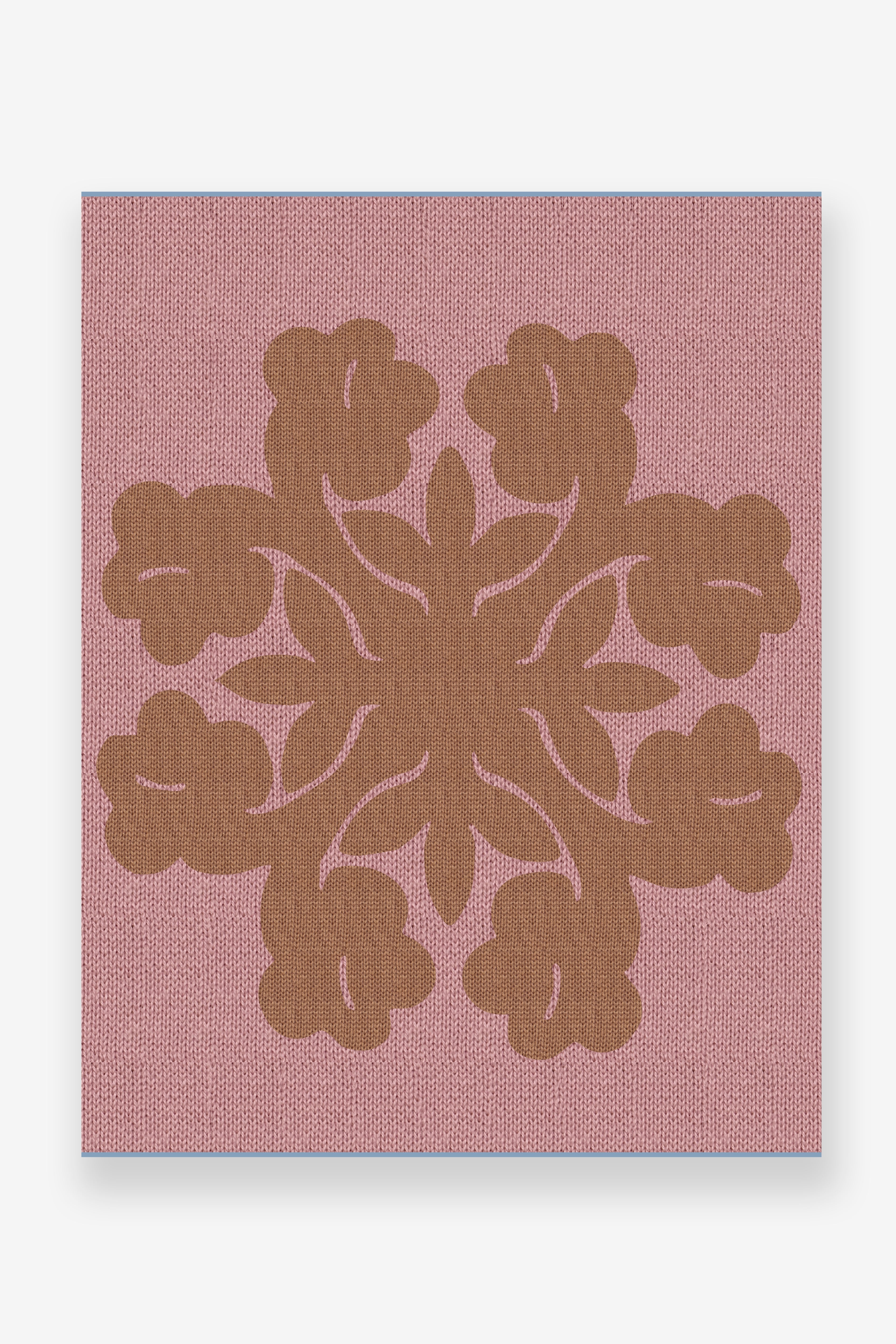 Jacquard Throw Blanket - Hibiscus - Plum