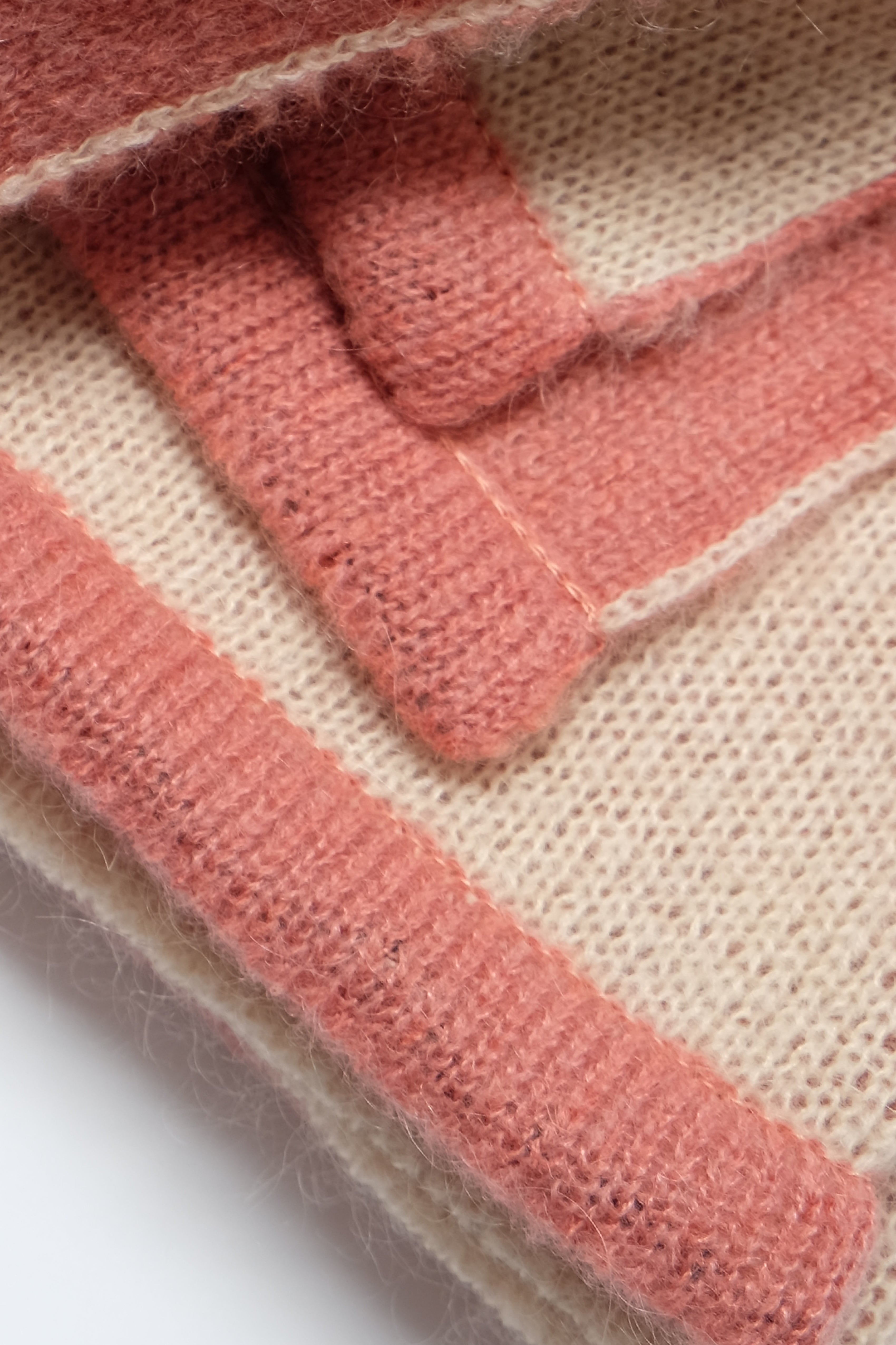Wool/Mohair Throw Blanket - Lauaʻe - Blush