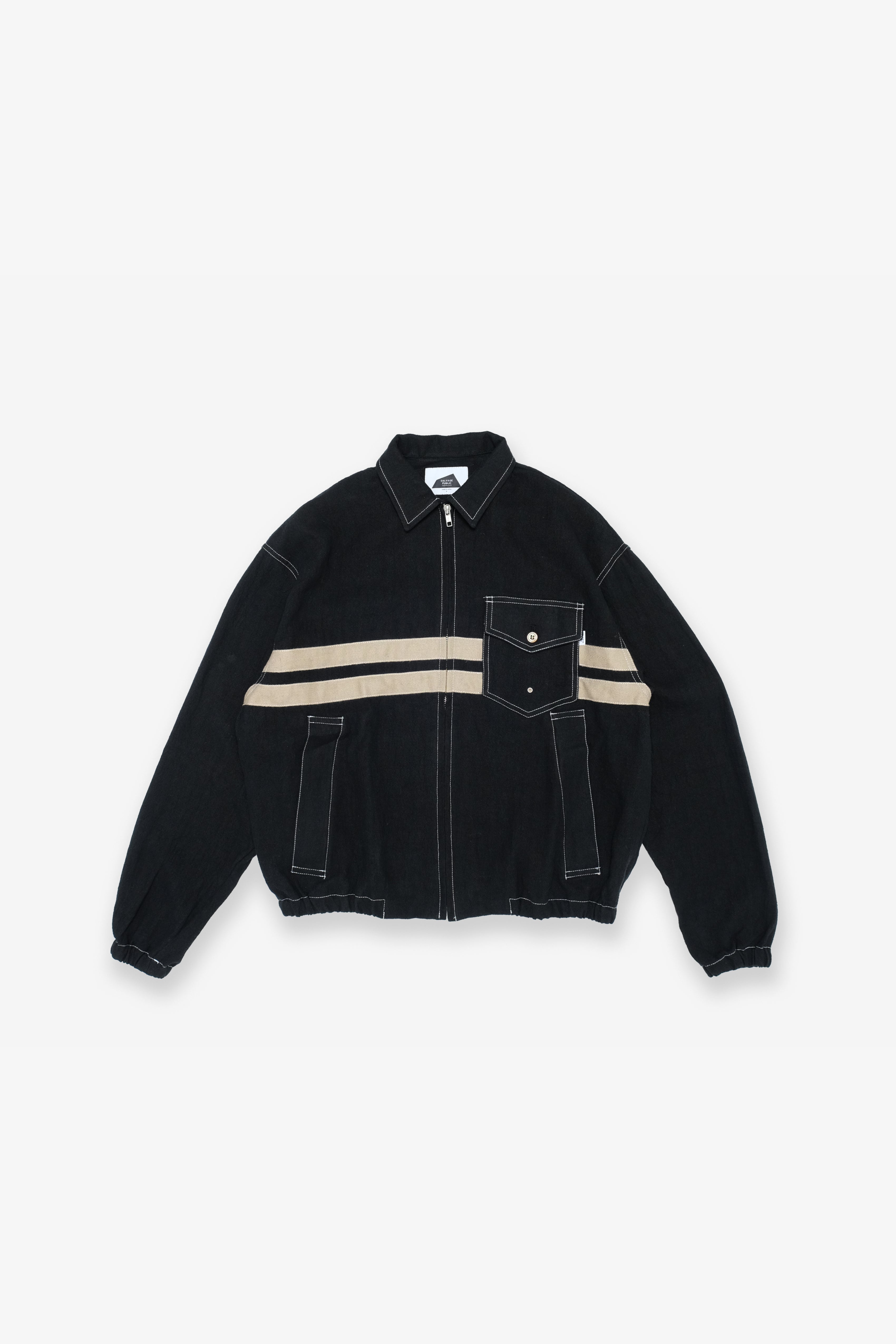 Bowls Competition Stripe Jacket - Black