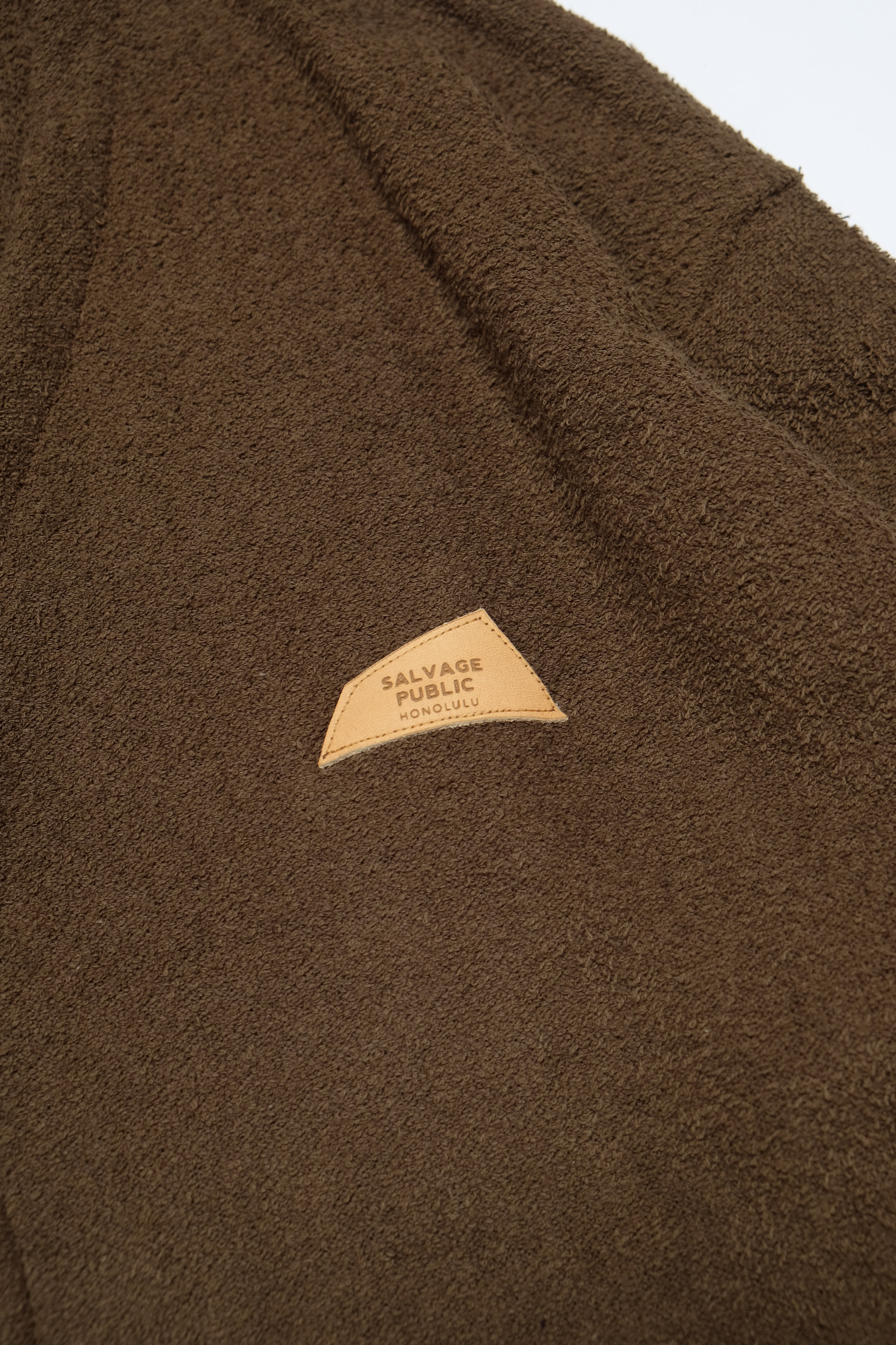 Beach Towel Cardigan - Brown