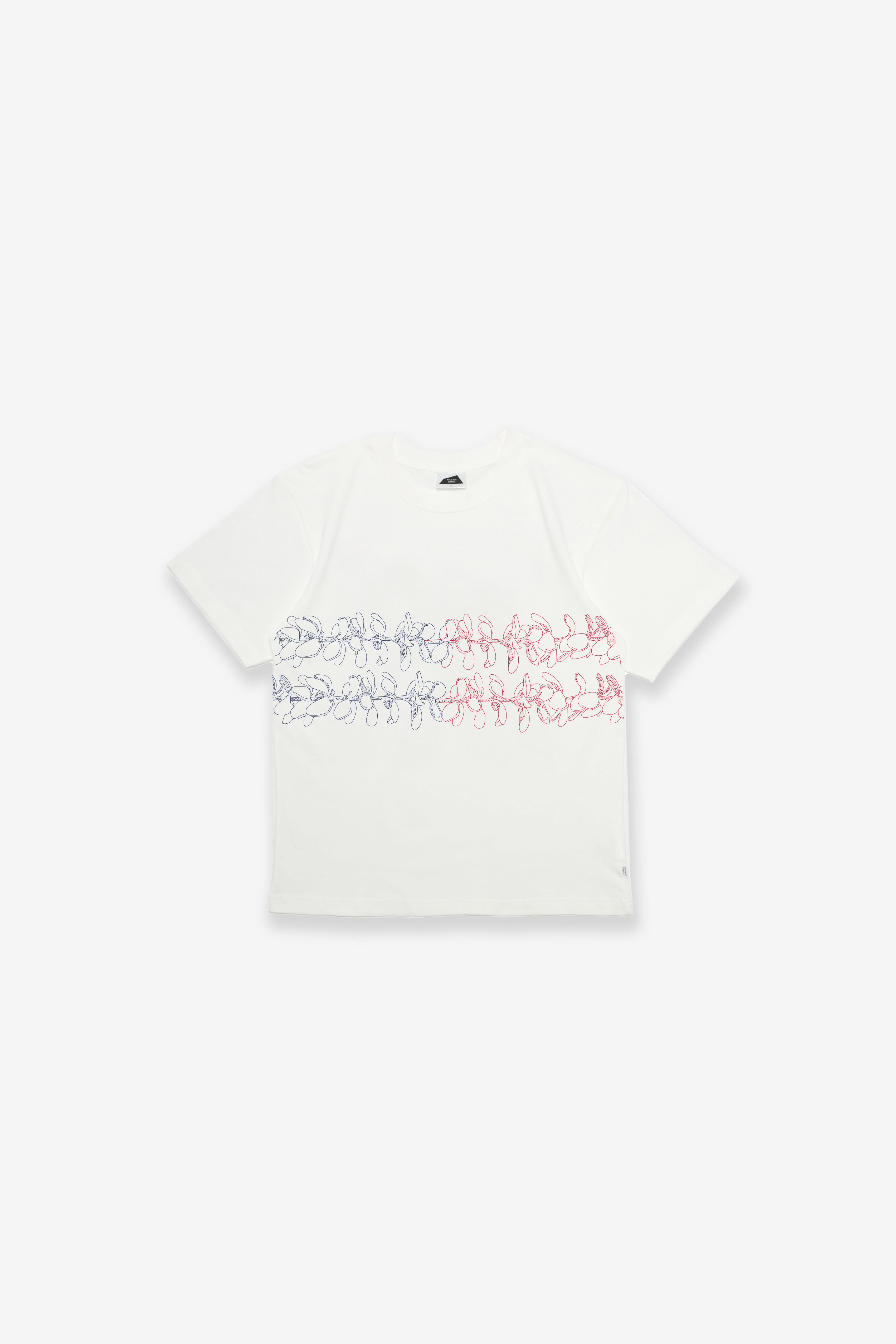 T-Shirt - Double Lei - White