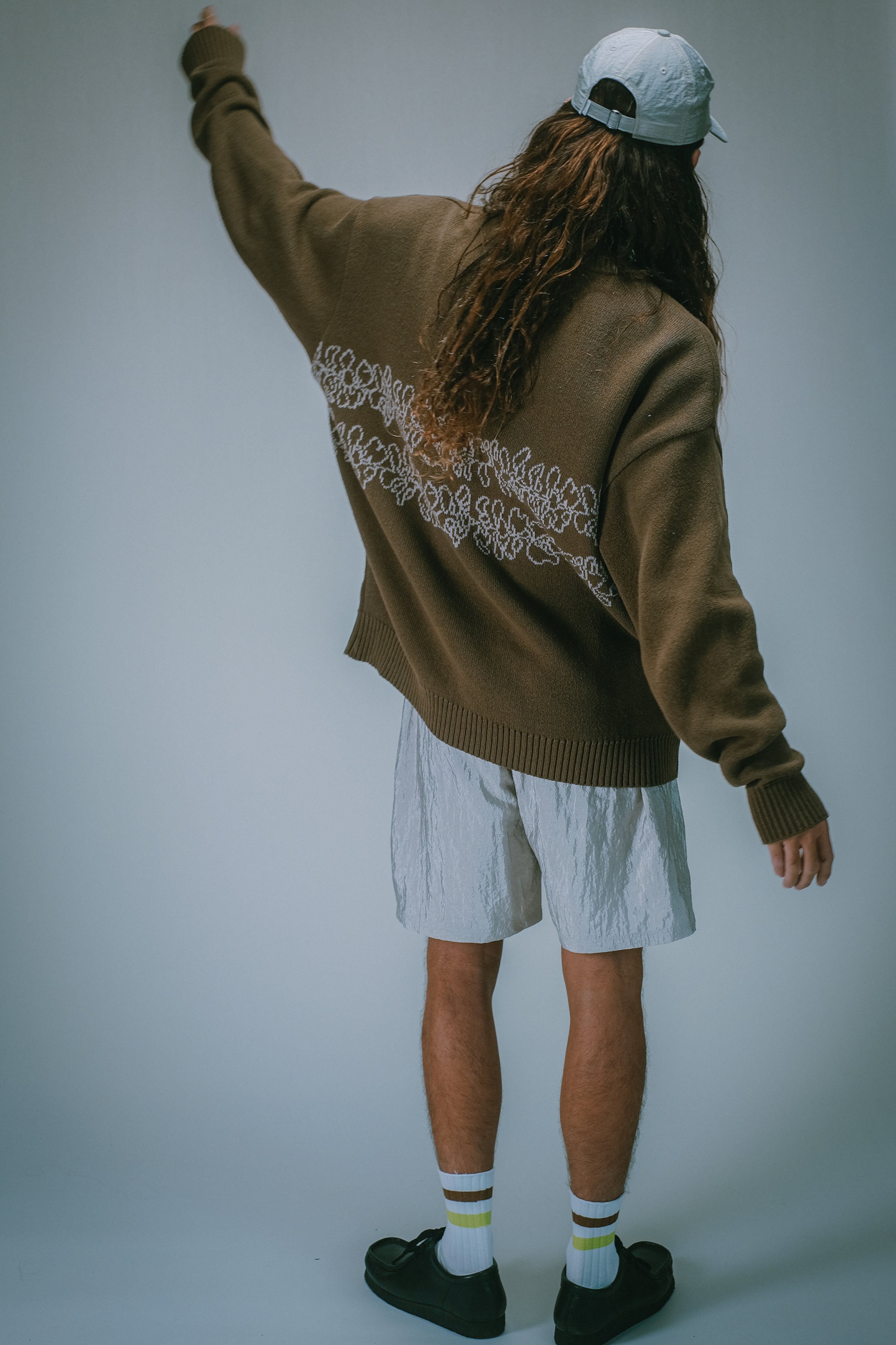 Knit Crewneck - Double Lei - Brown