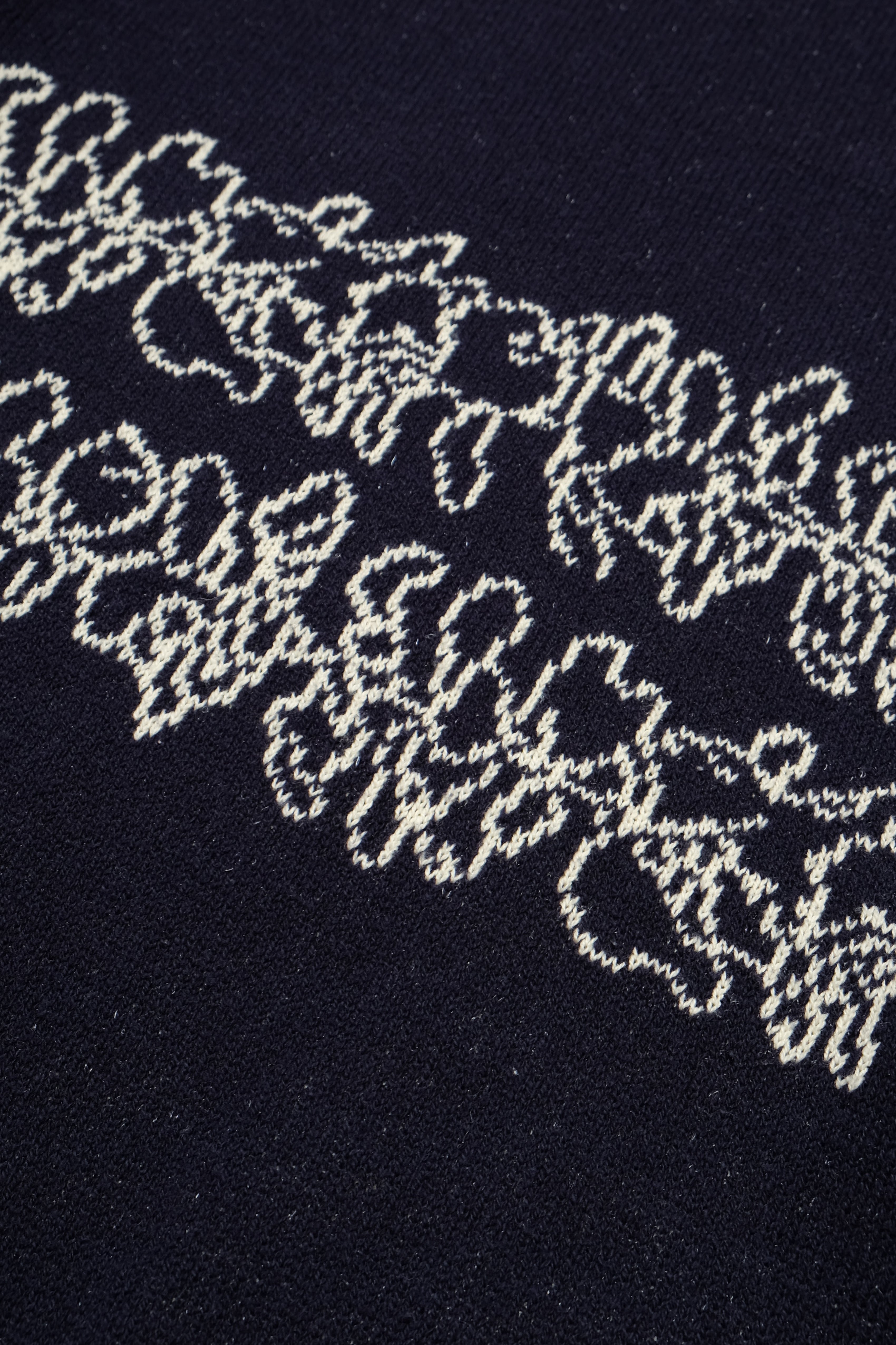 Knit Crewneck - Double Lei - Navy