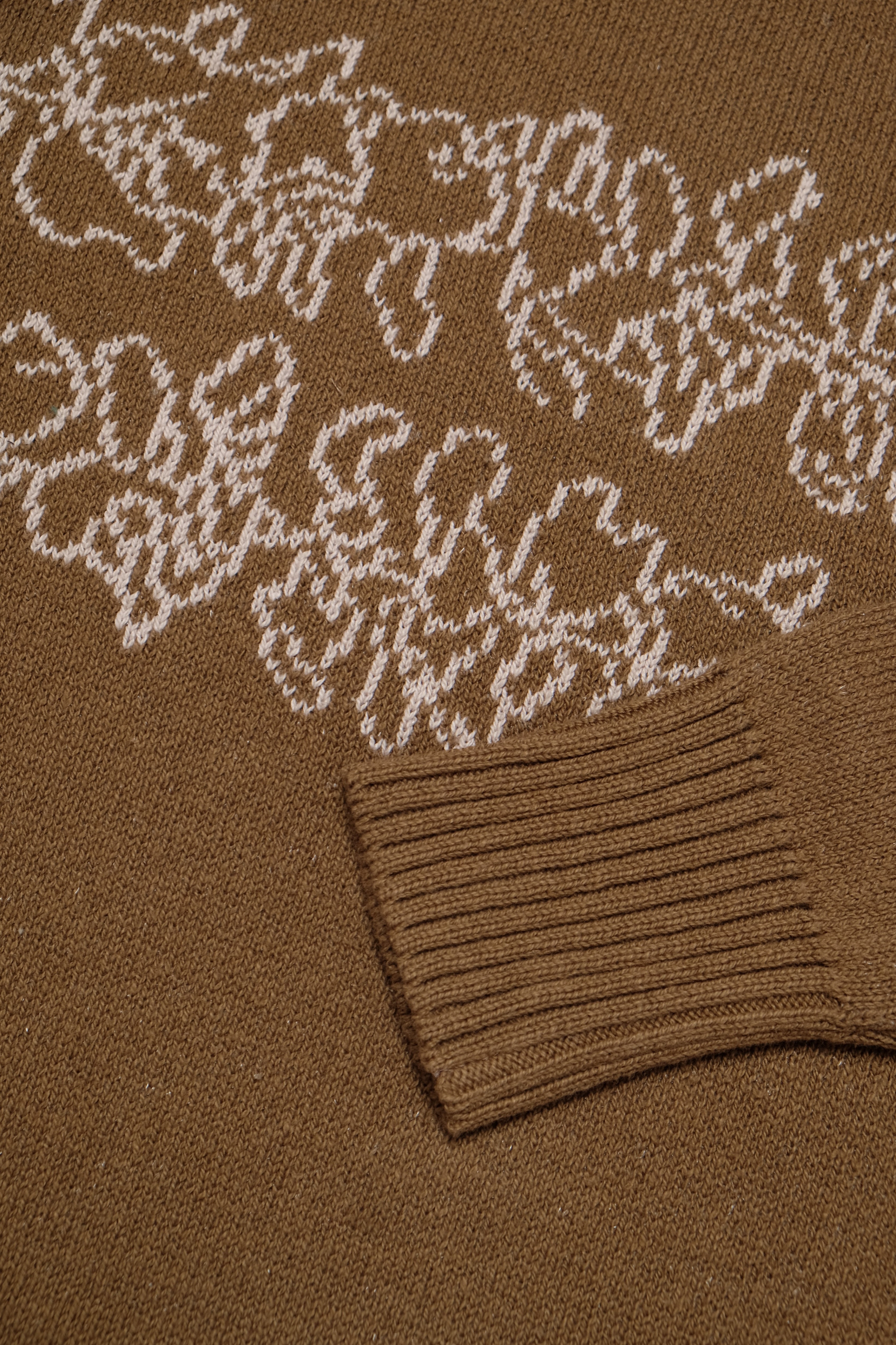 Knit Crewneck - Double Lei - Brown