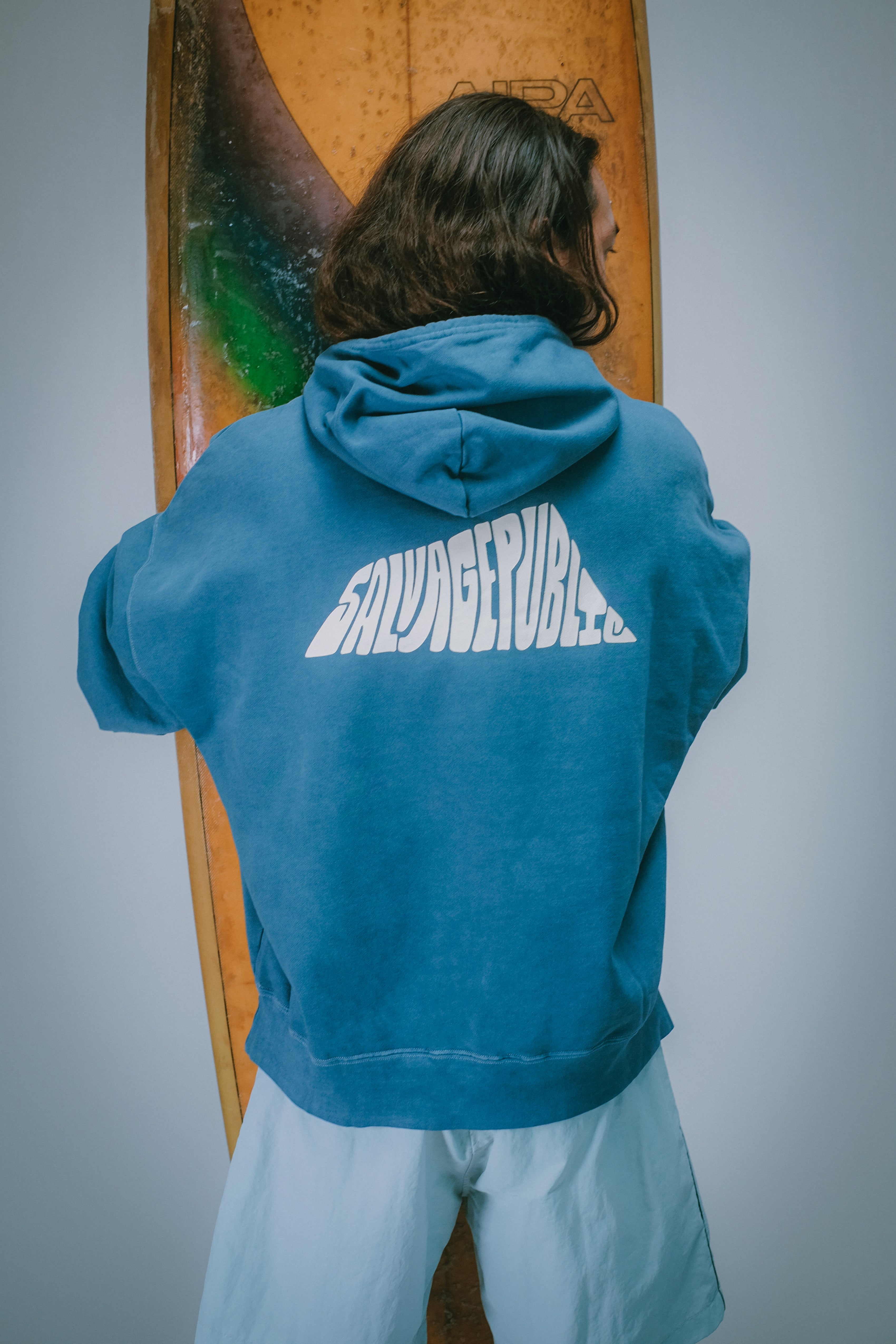 Beach Hoodie - Hand-Drawn - Black