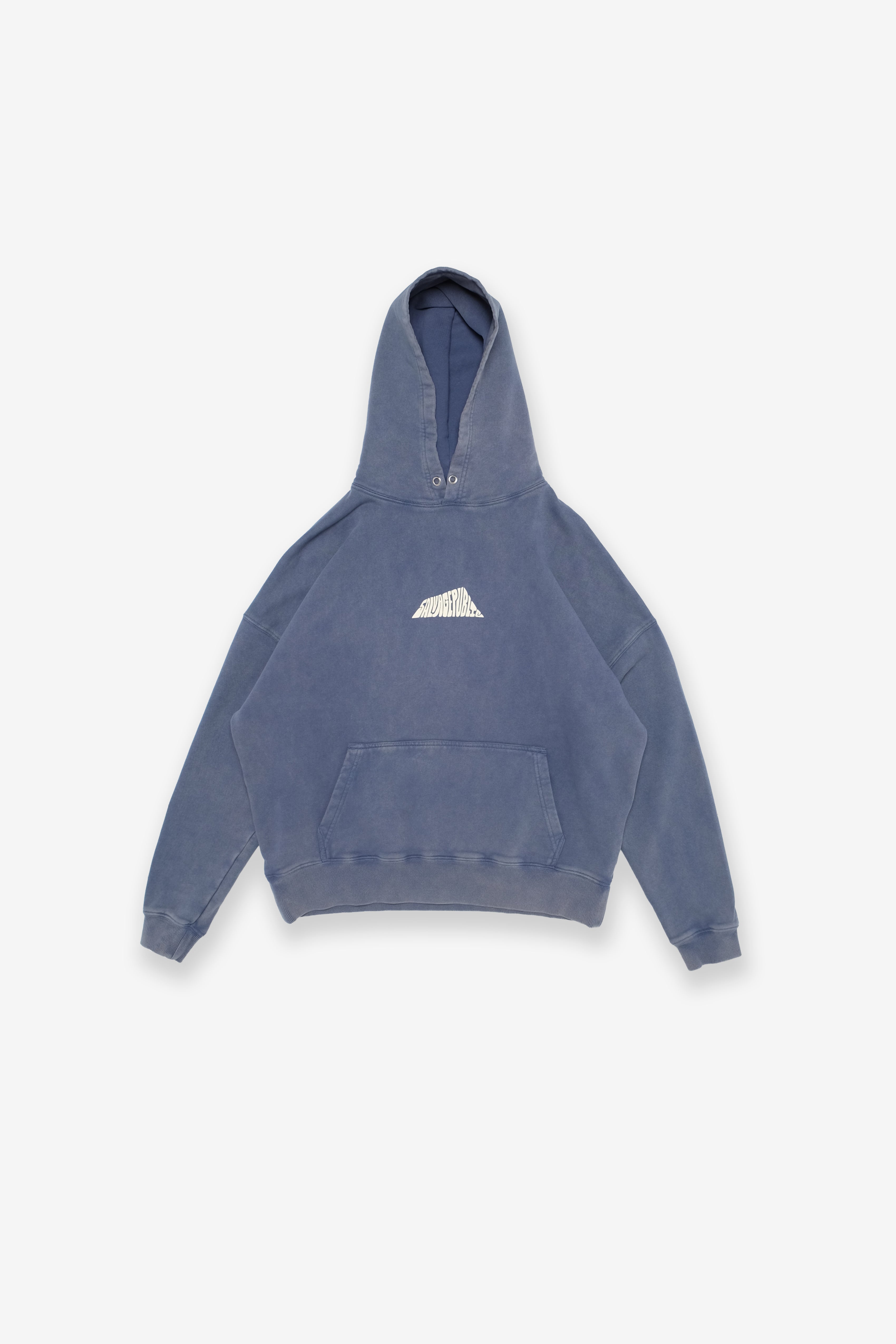 Beach Hoodie - Hand-Drawn - Stone Blue