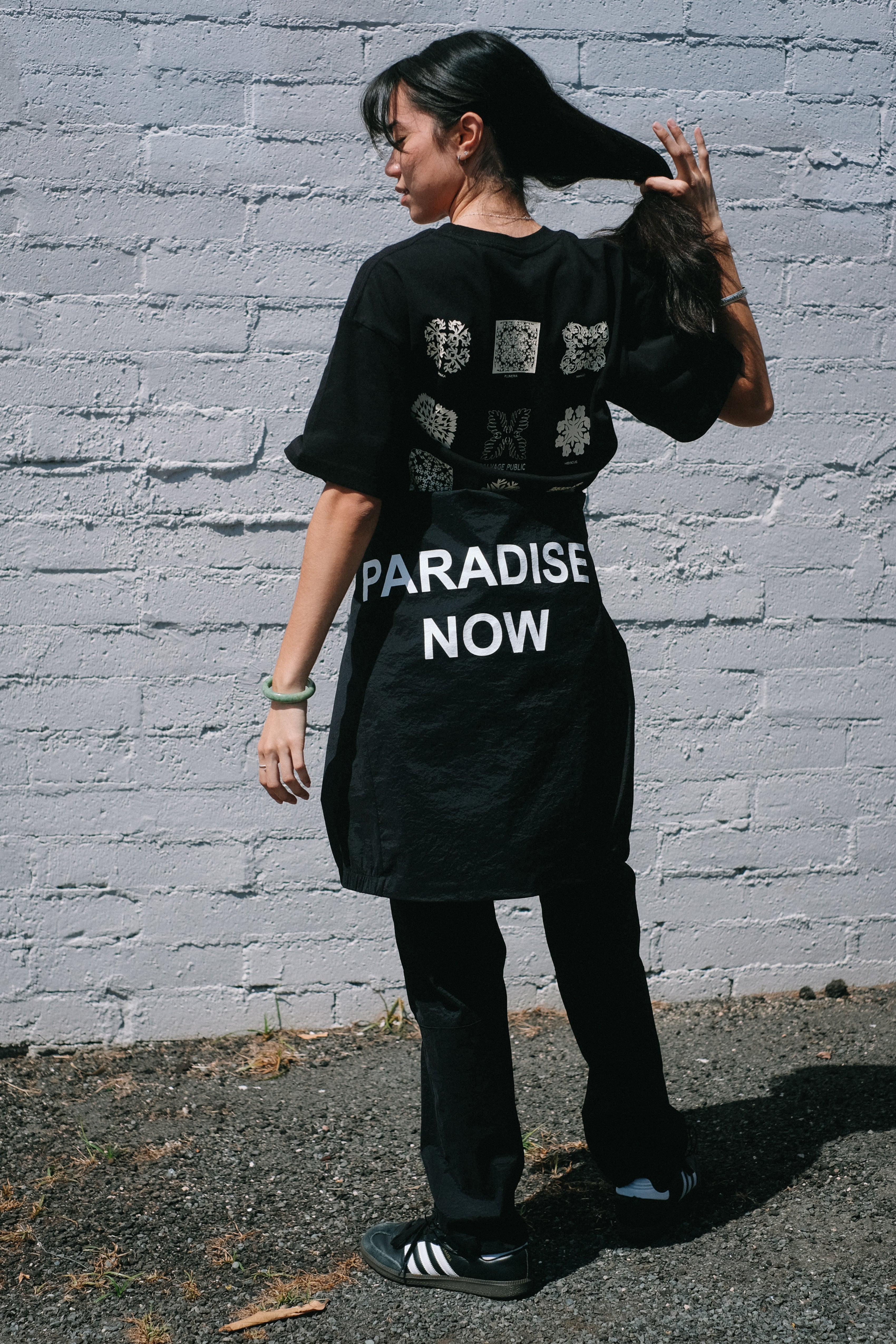 T-Shirt - Hawaiian Quilting - Black