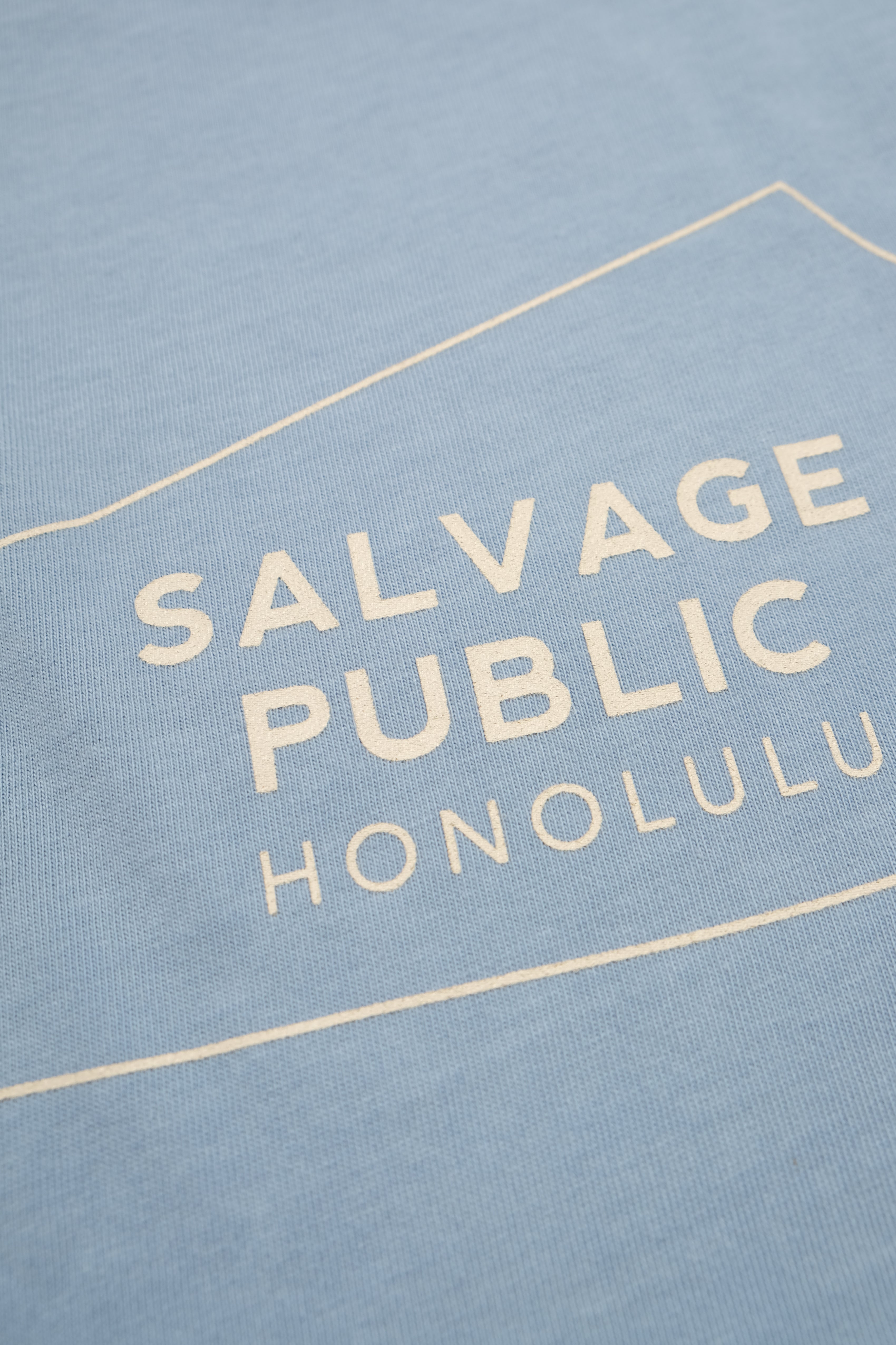 T-Shirt - Logo Outline - Ocean Blue