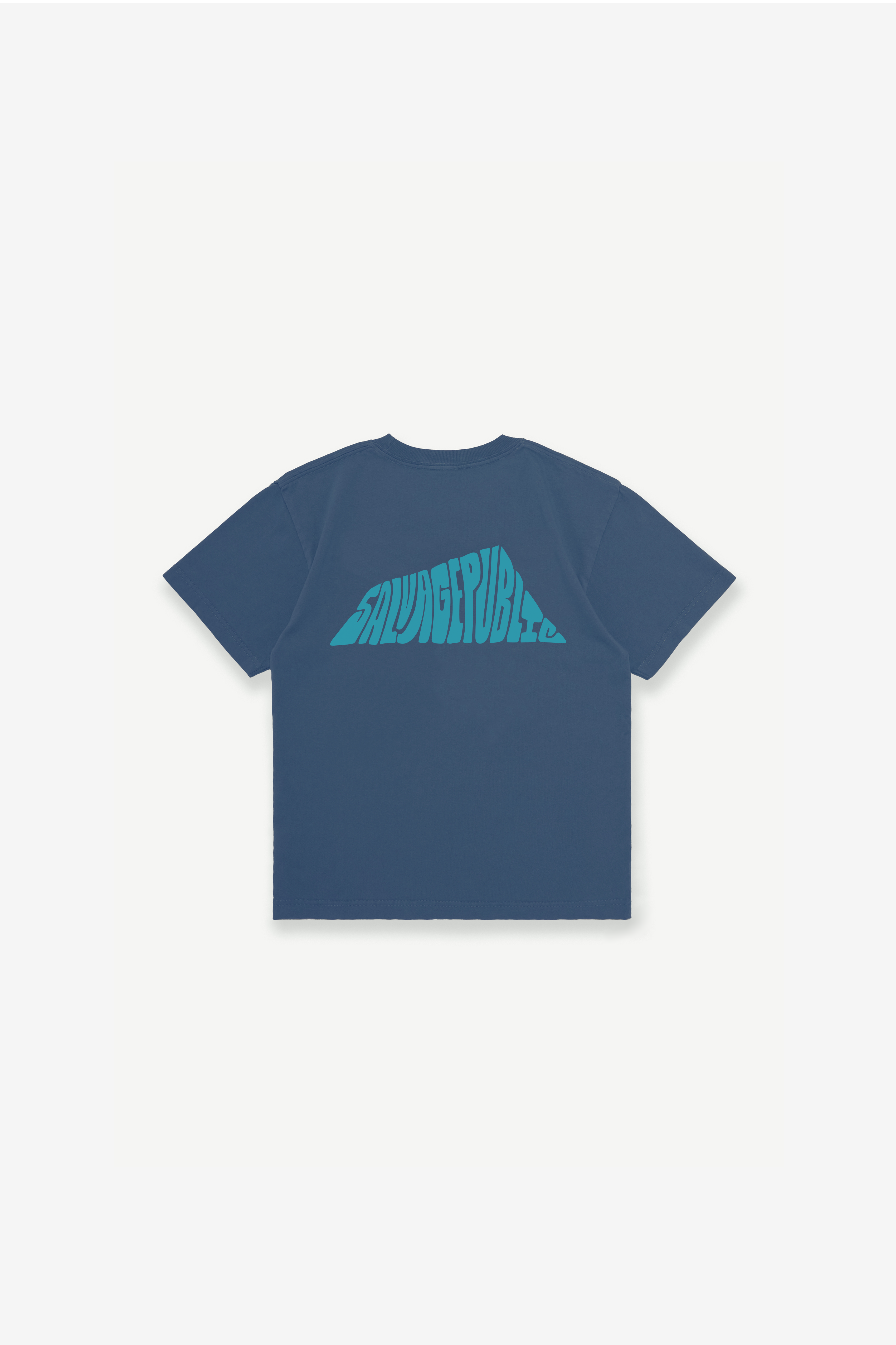 T-Shirt - Hand-Drawn - Denim Blue