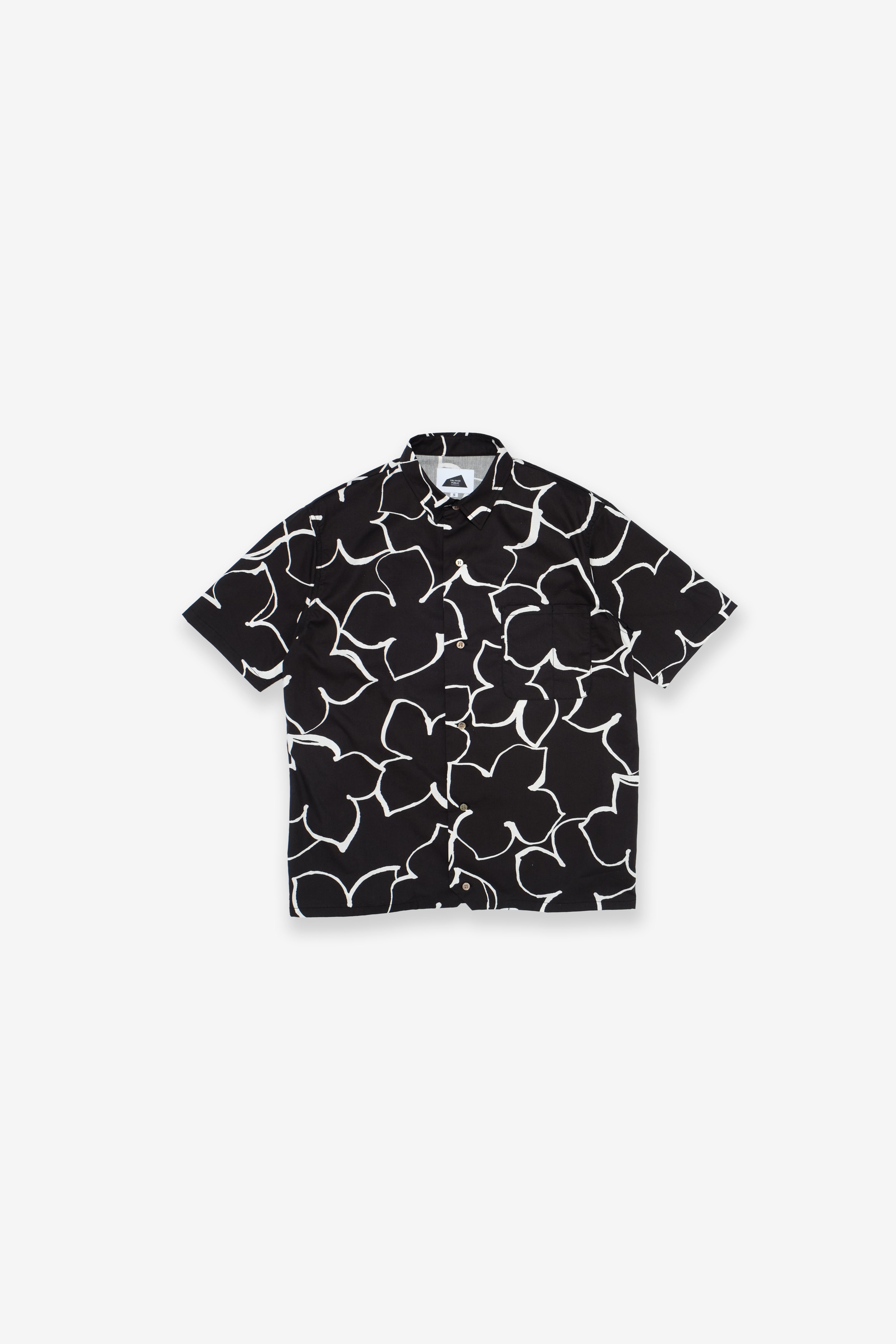 Hapa Jac Shirt - Hand Drawn Floral - Black