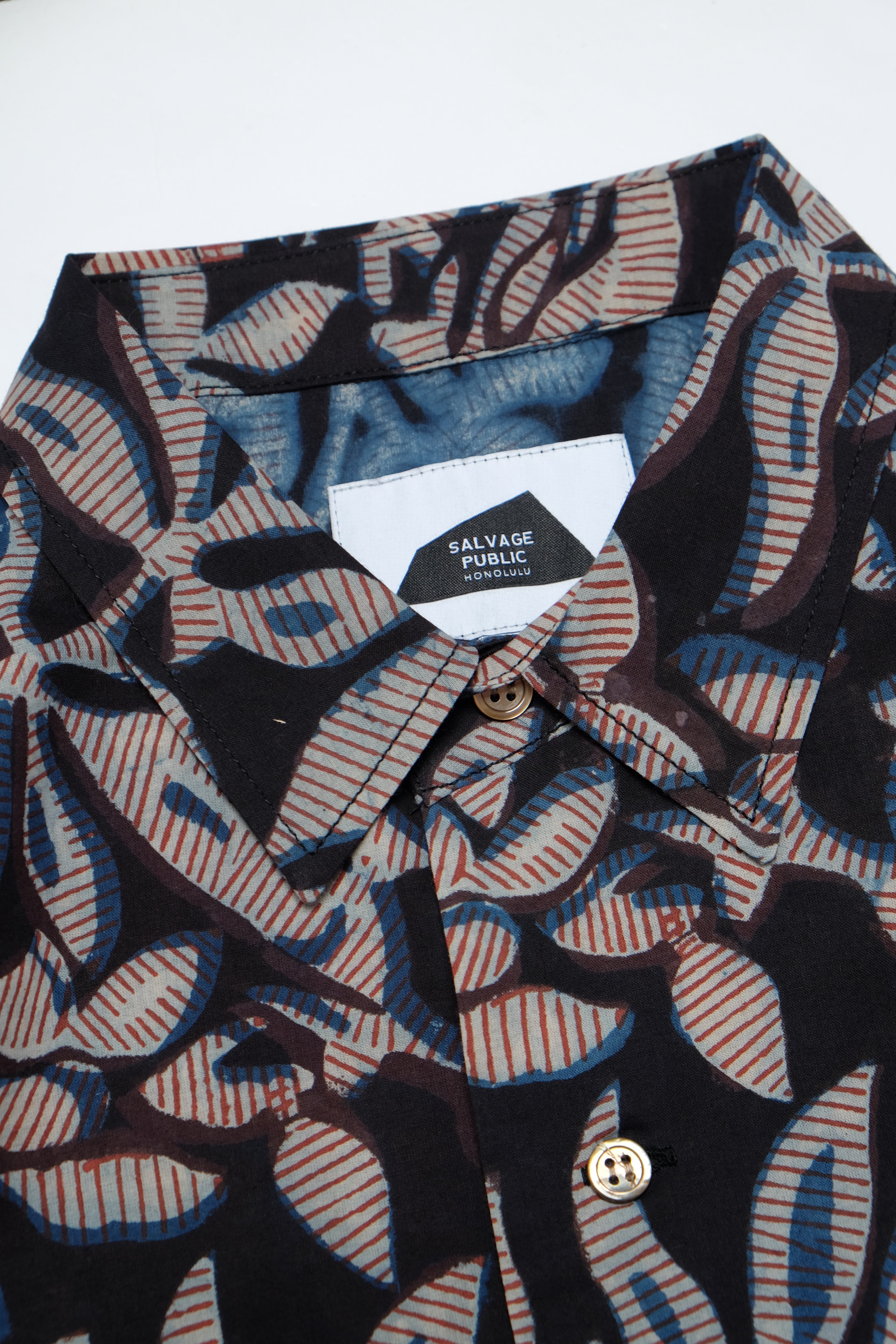 Hapa Jac Shirt - Night Bloom - Black