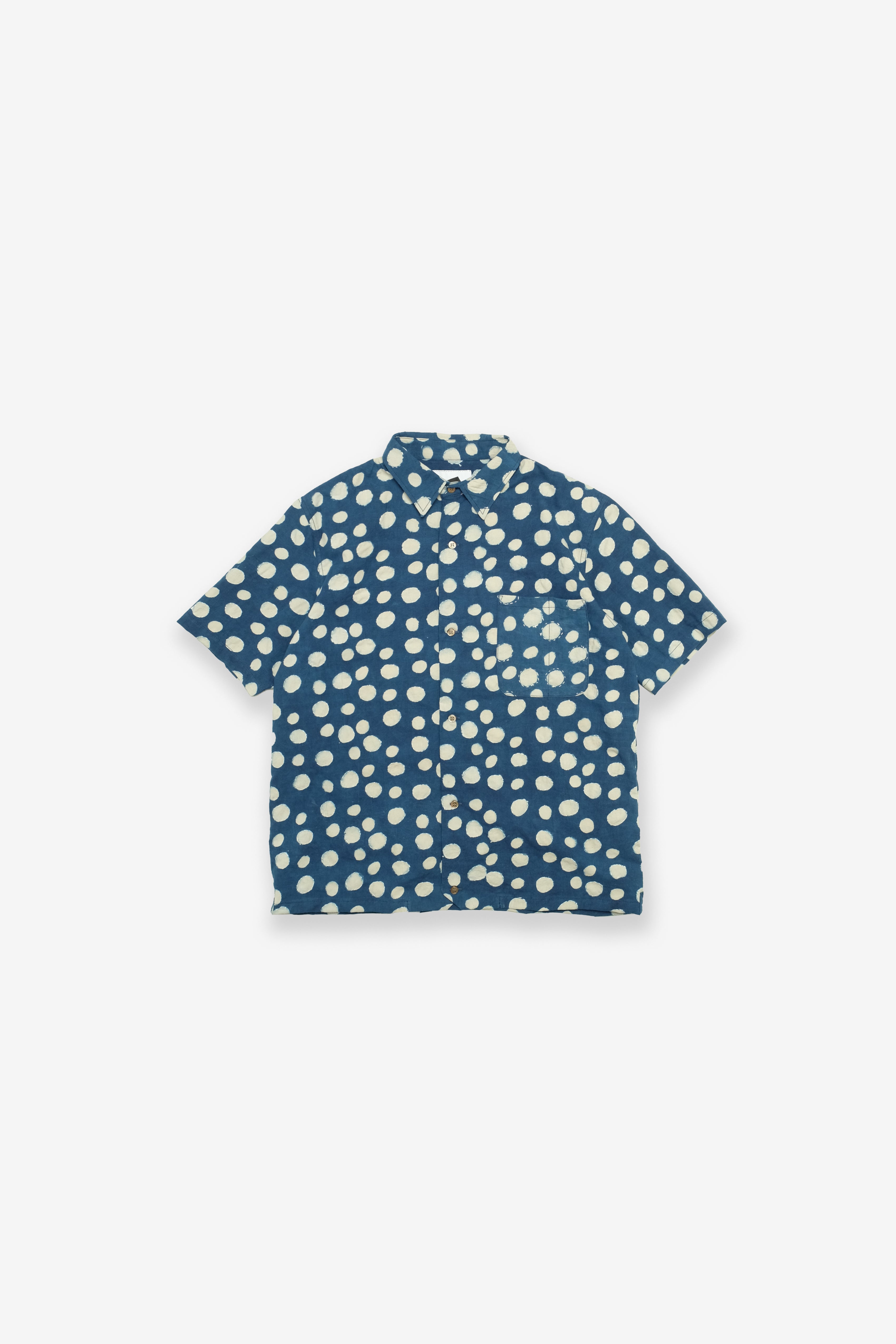 Hapa Jac Shirt - Indigo Bubbles