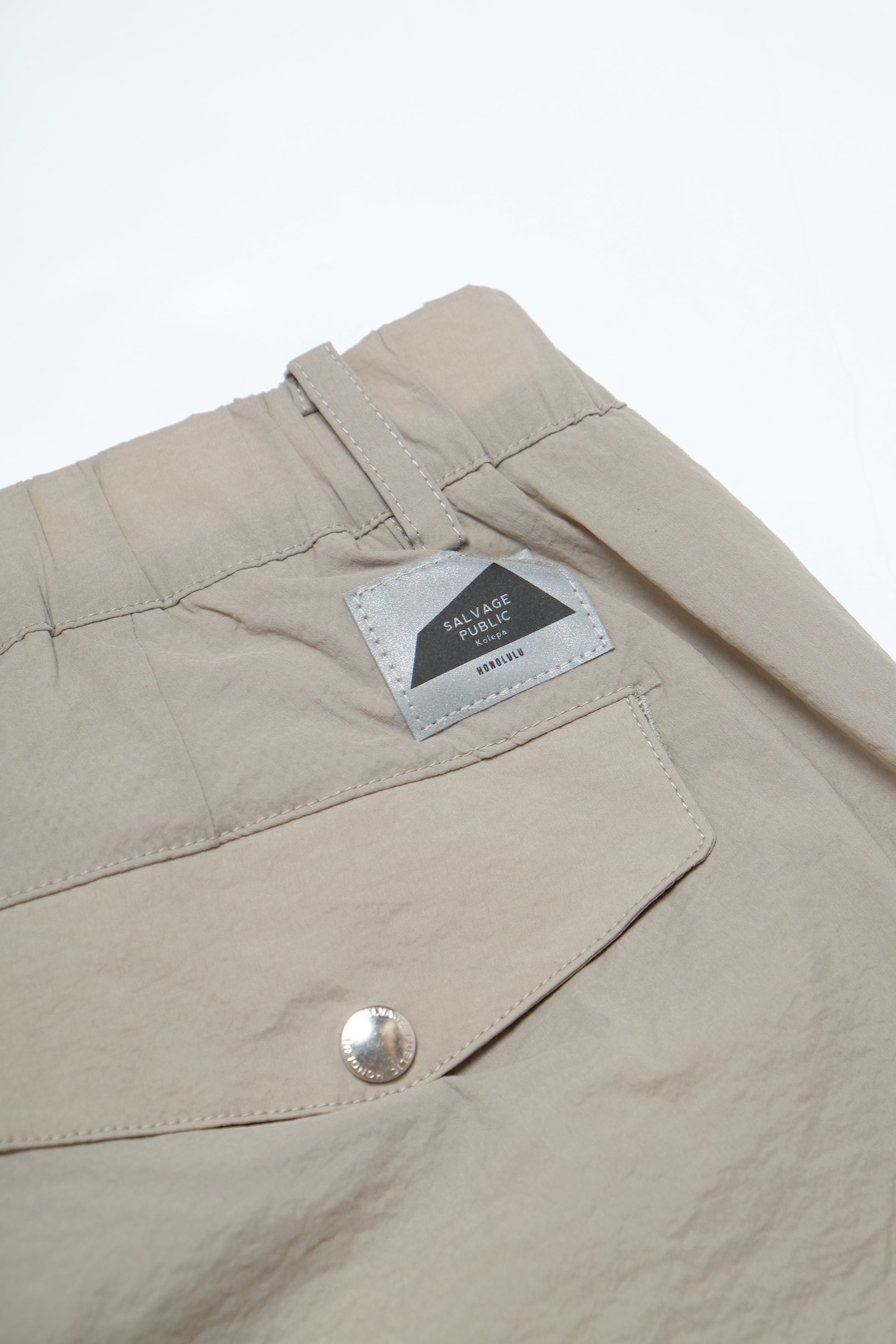 Herbert Paper Nylon Shorts - Greige
