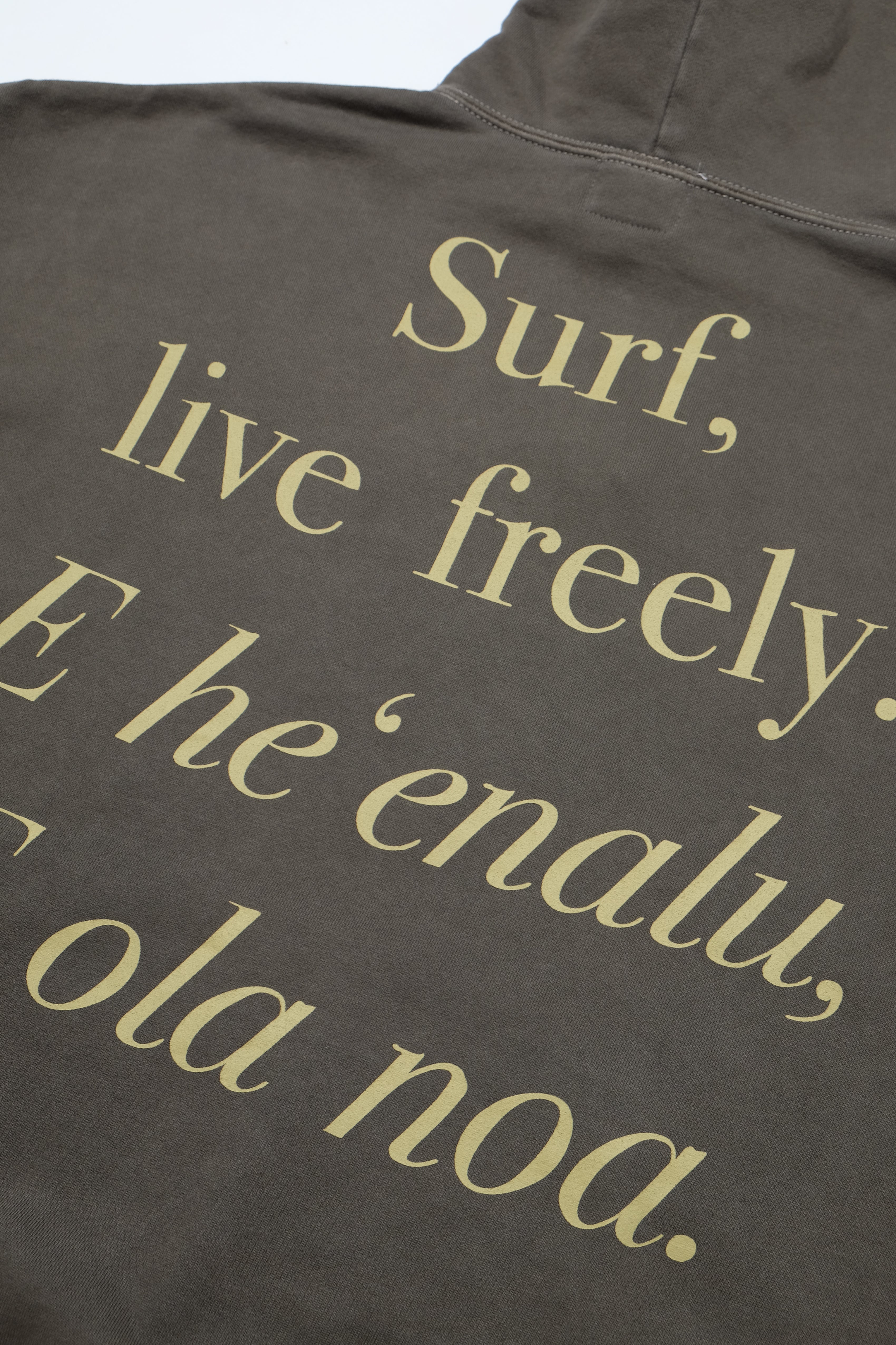 Beach Hoodie - Live Freely - Coffee