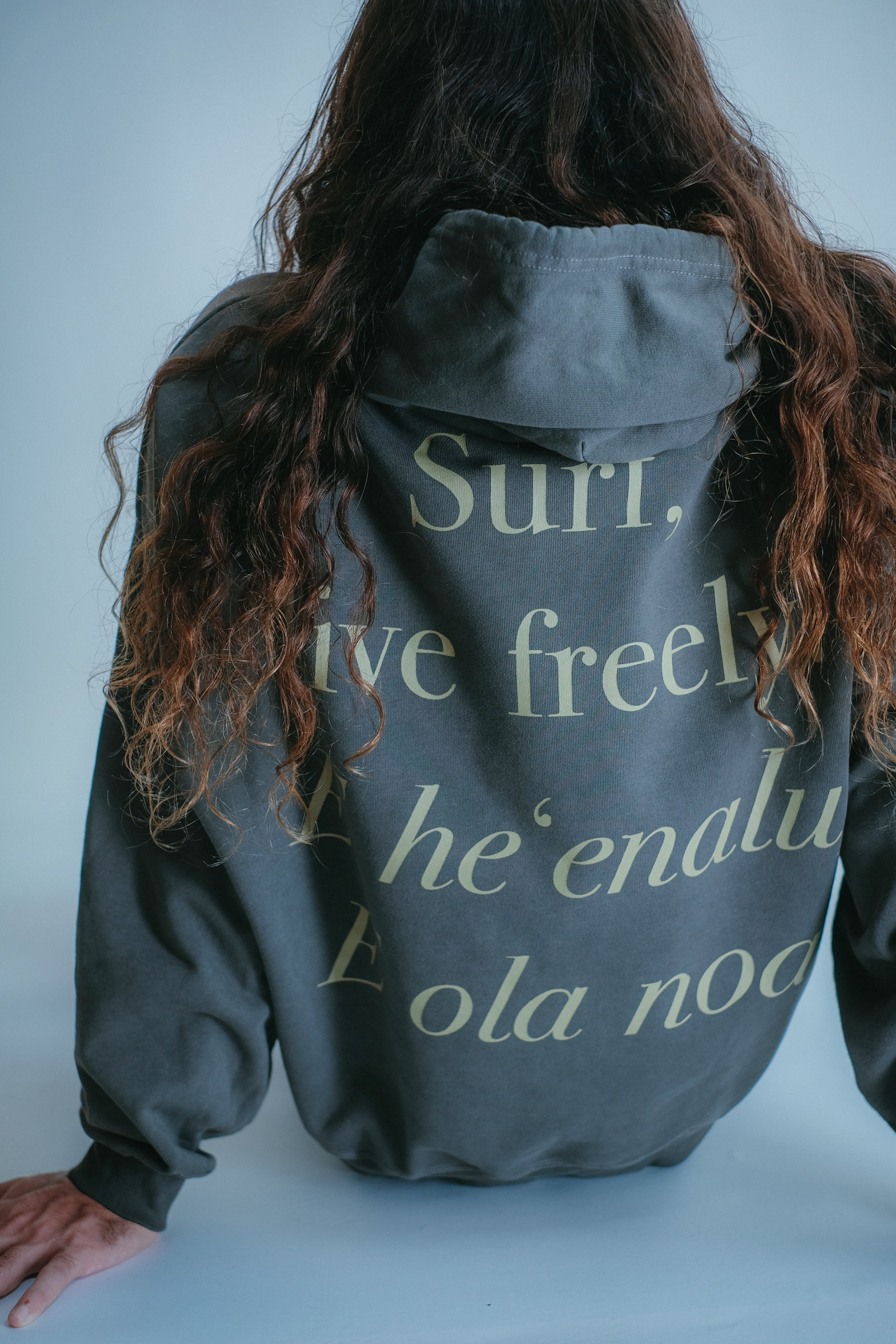 Beach Hoodie - Live Freely - Coffee