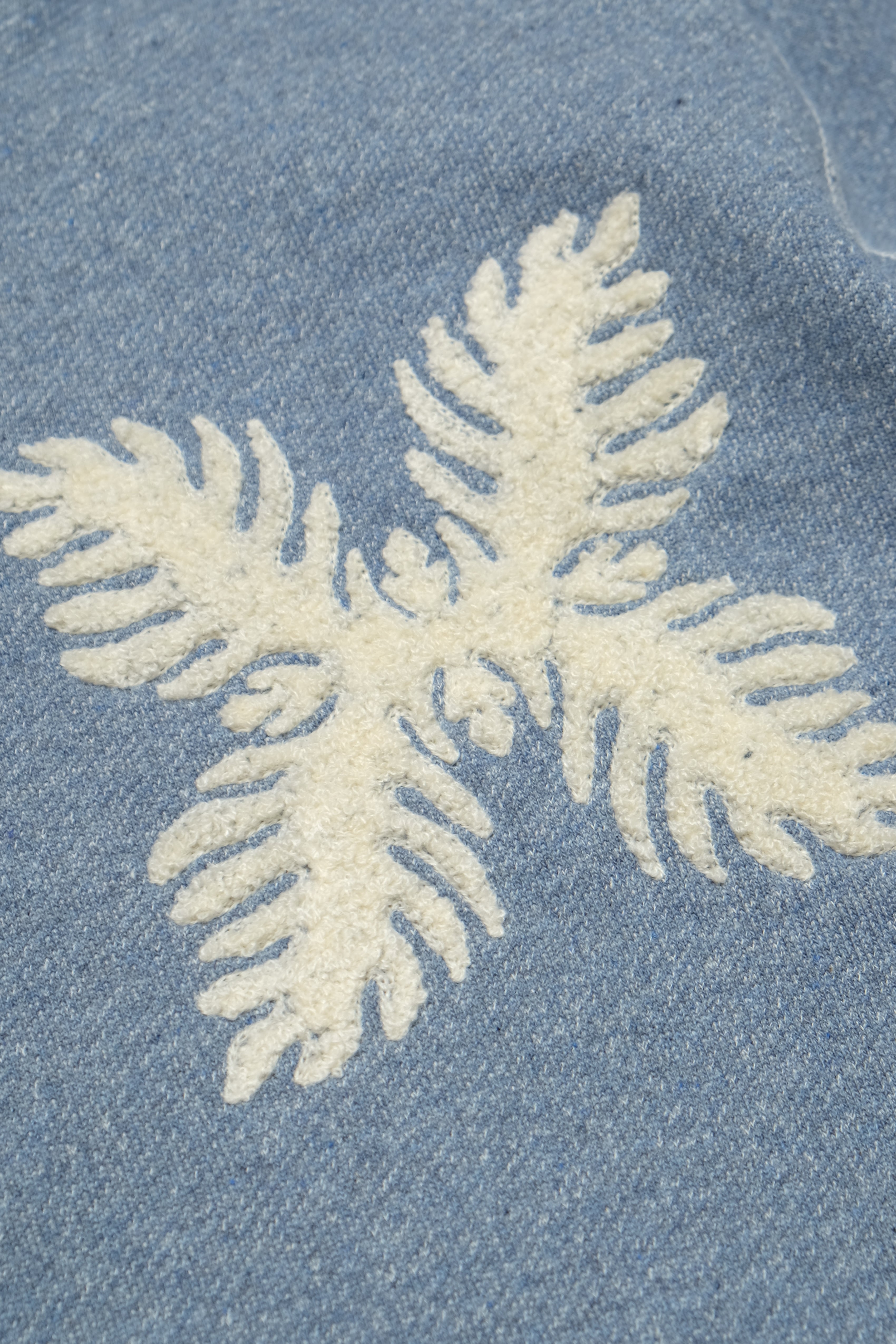 Recycled Denim French Terry Hoodie - Medium Indigo