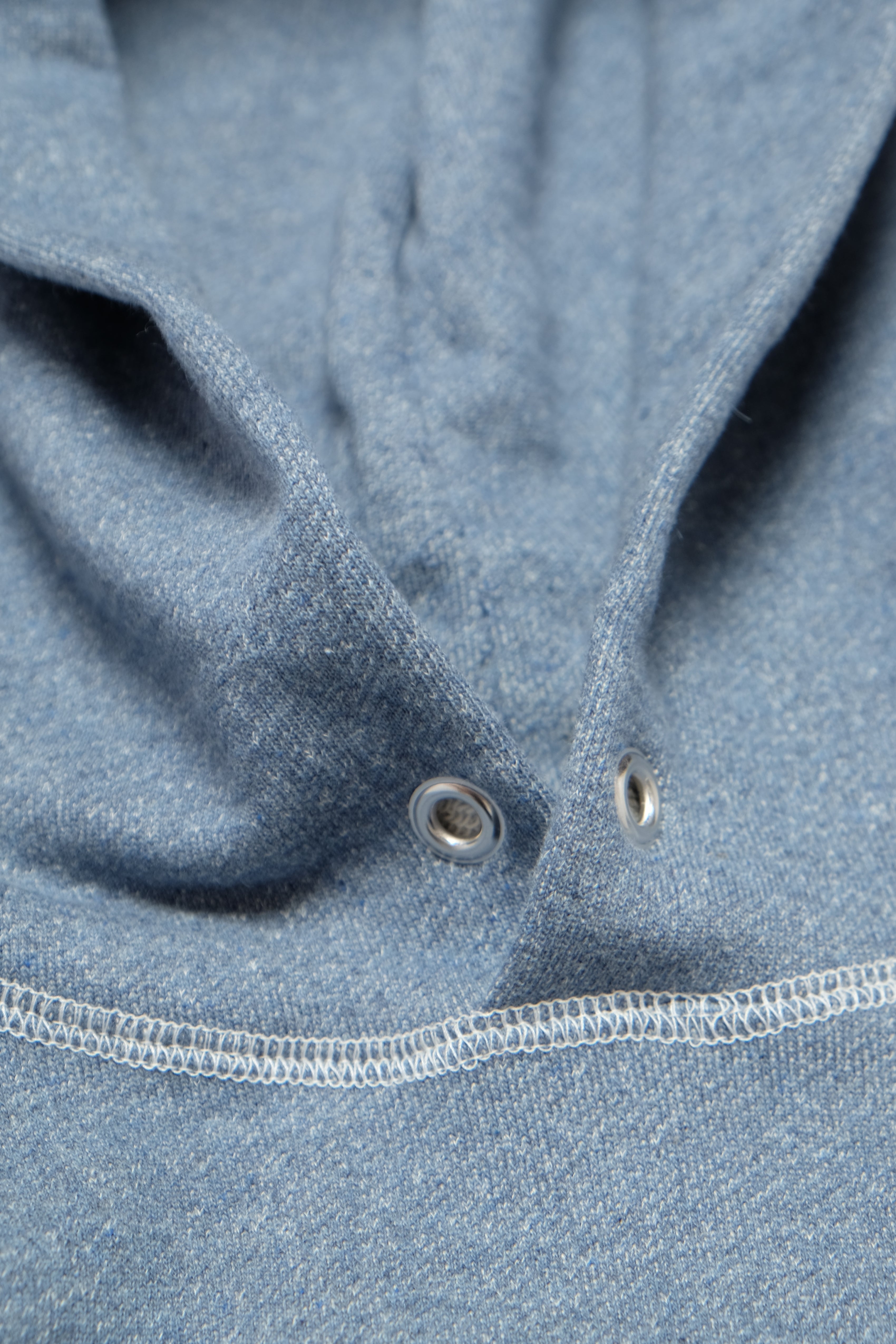 Recycled Denim French Terry Hoodie - Medium Indigo