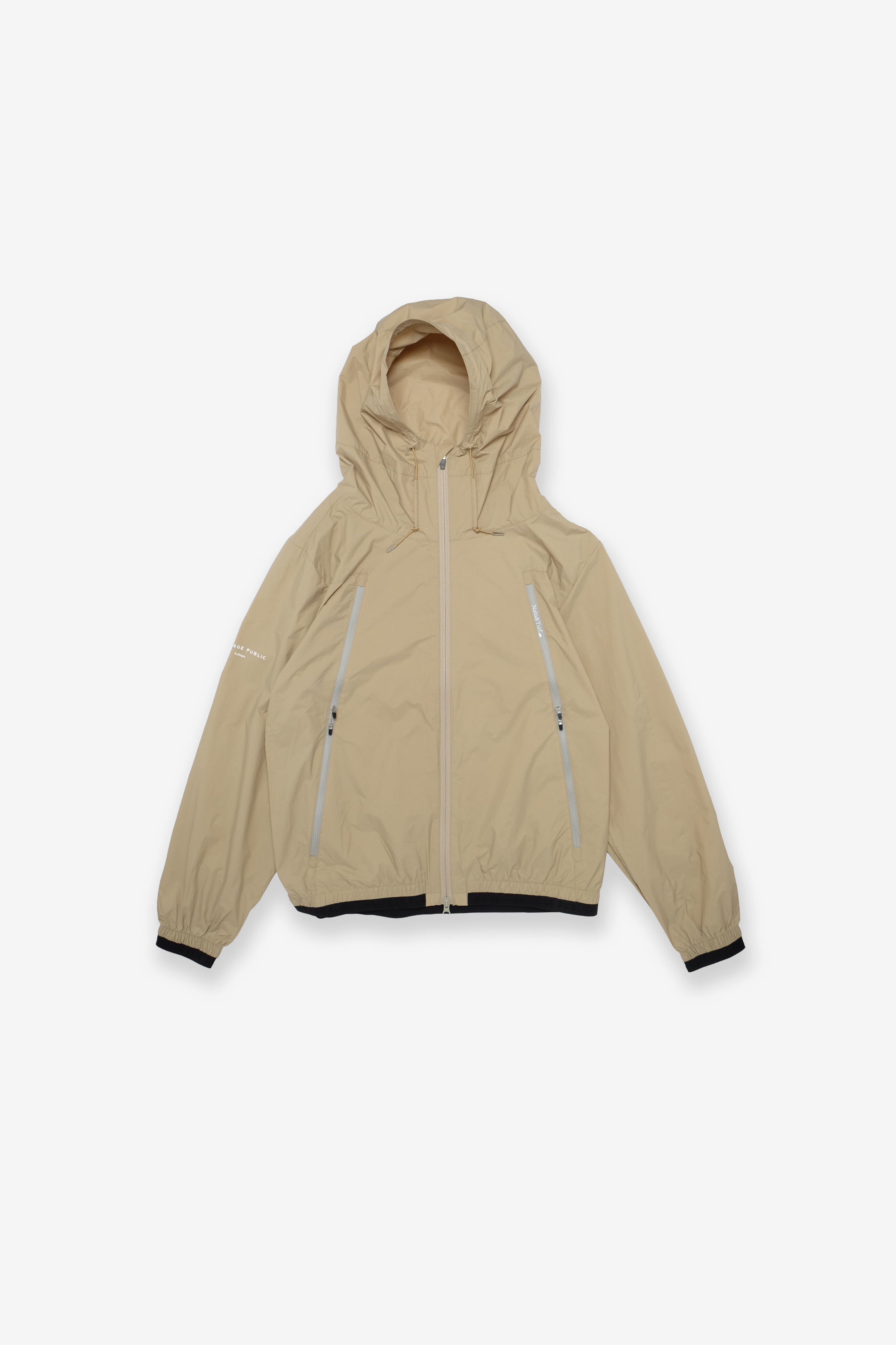 Hayden Nylon Zip Jacket - Sand