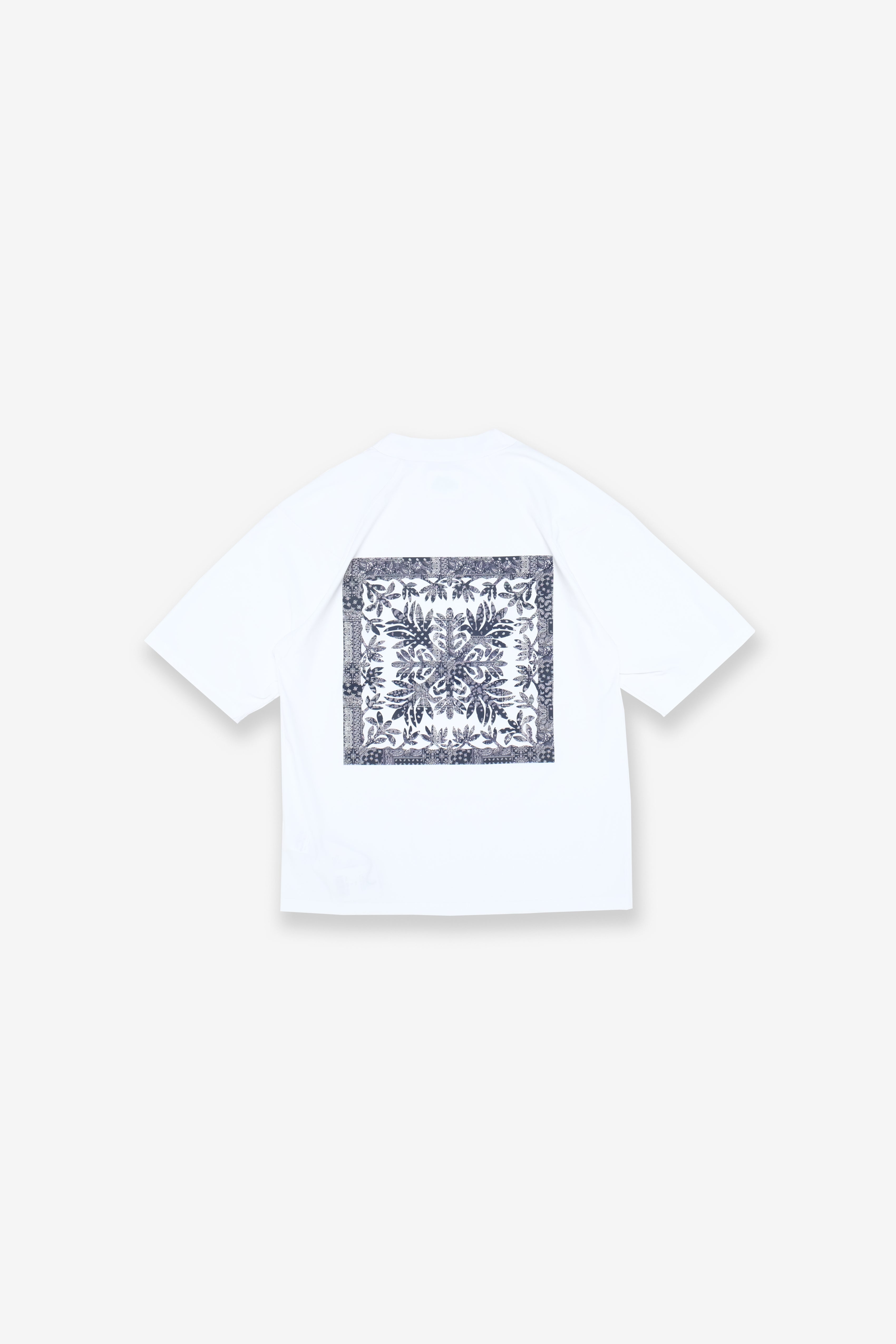Mockneck - Ti Leaf Paisley - White