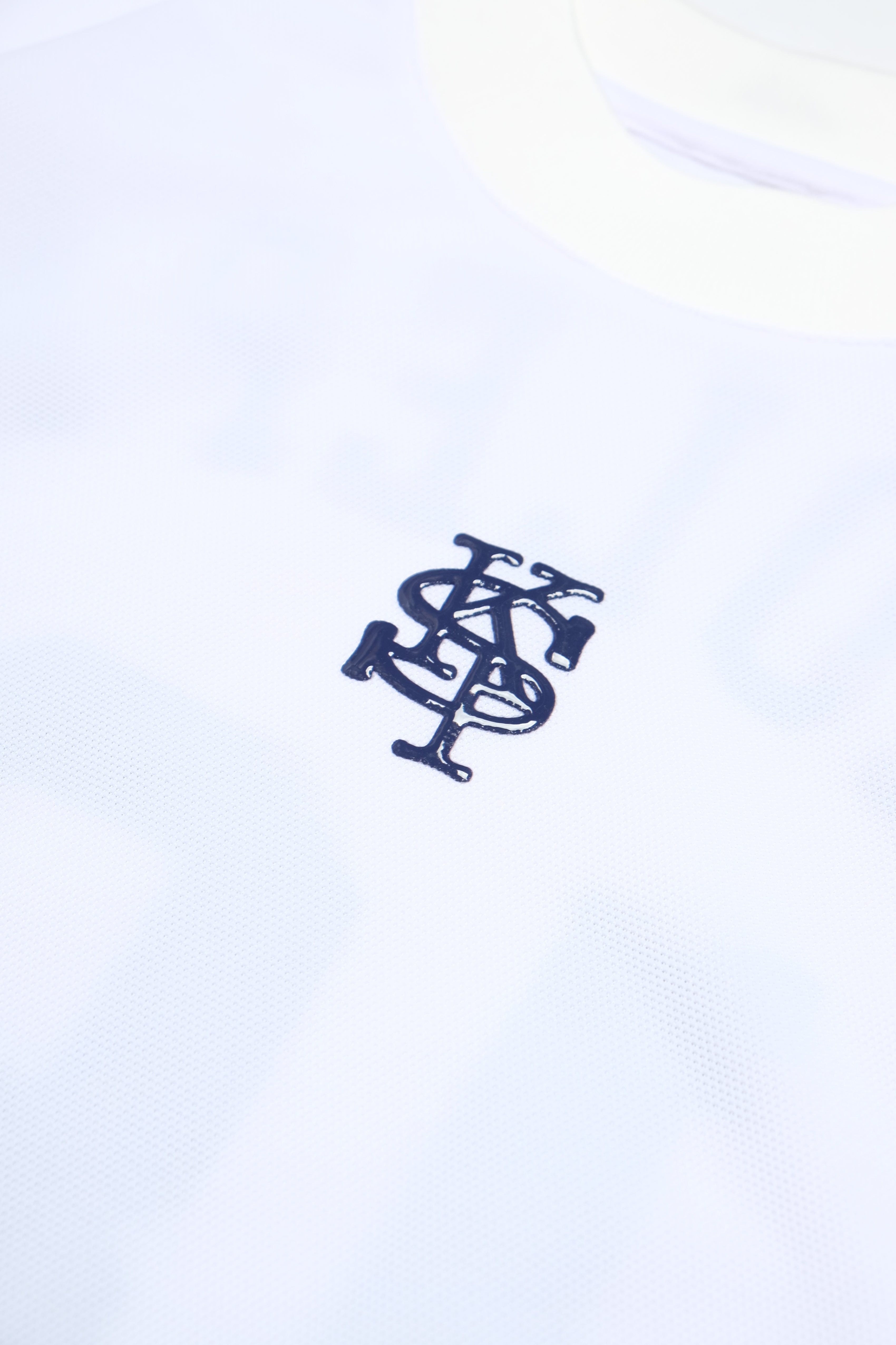 Mālama Pique Shirt - SVP Monogram - White