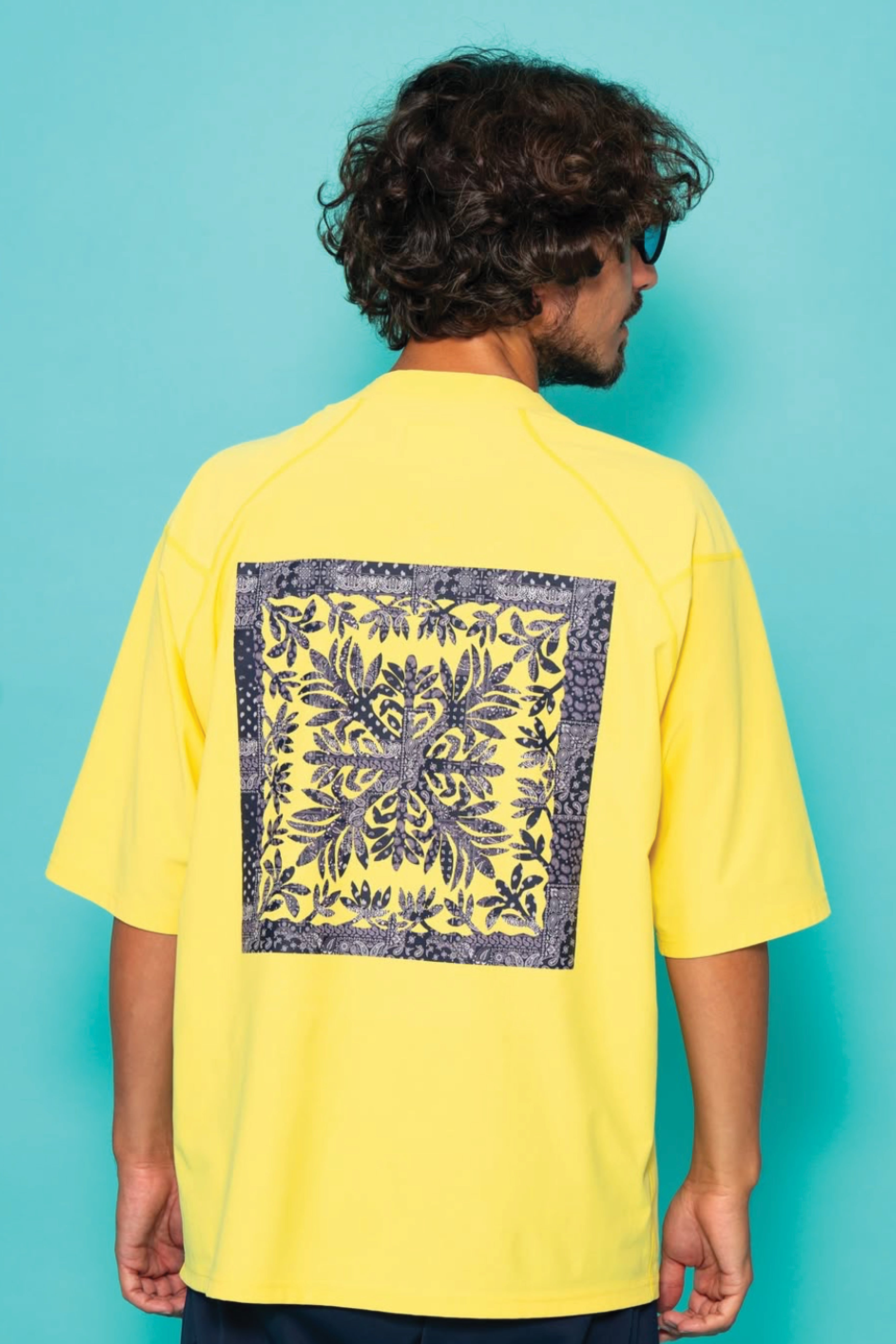 Mockneck - Ti Leaf Paisley - Yellow