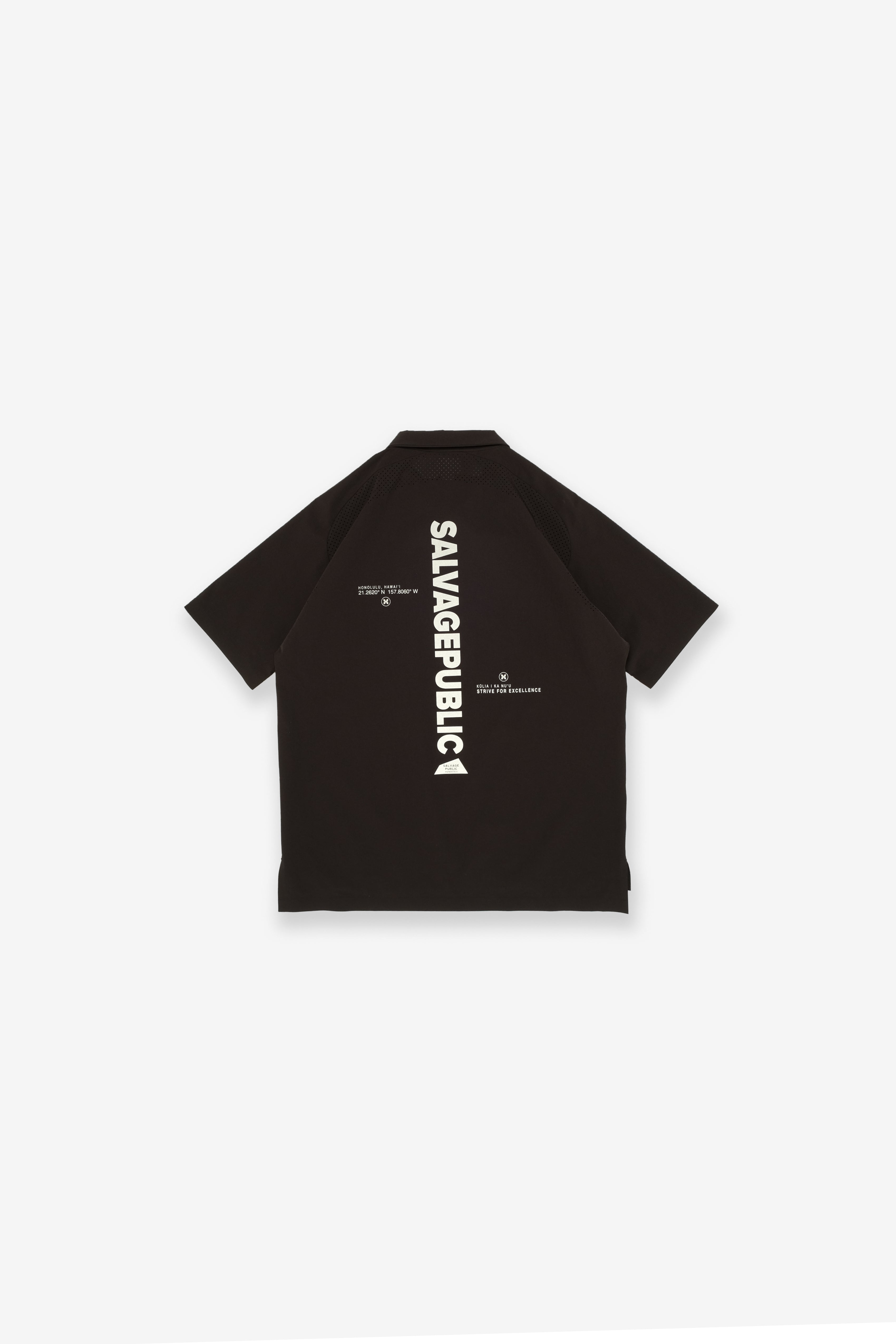 Kamakeʻe Tech Polo - Black