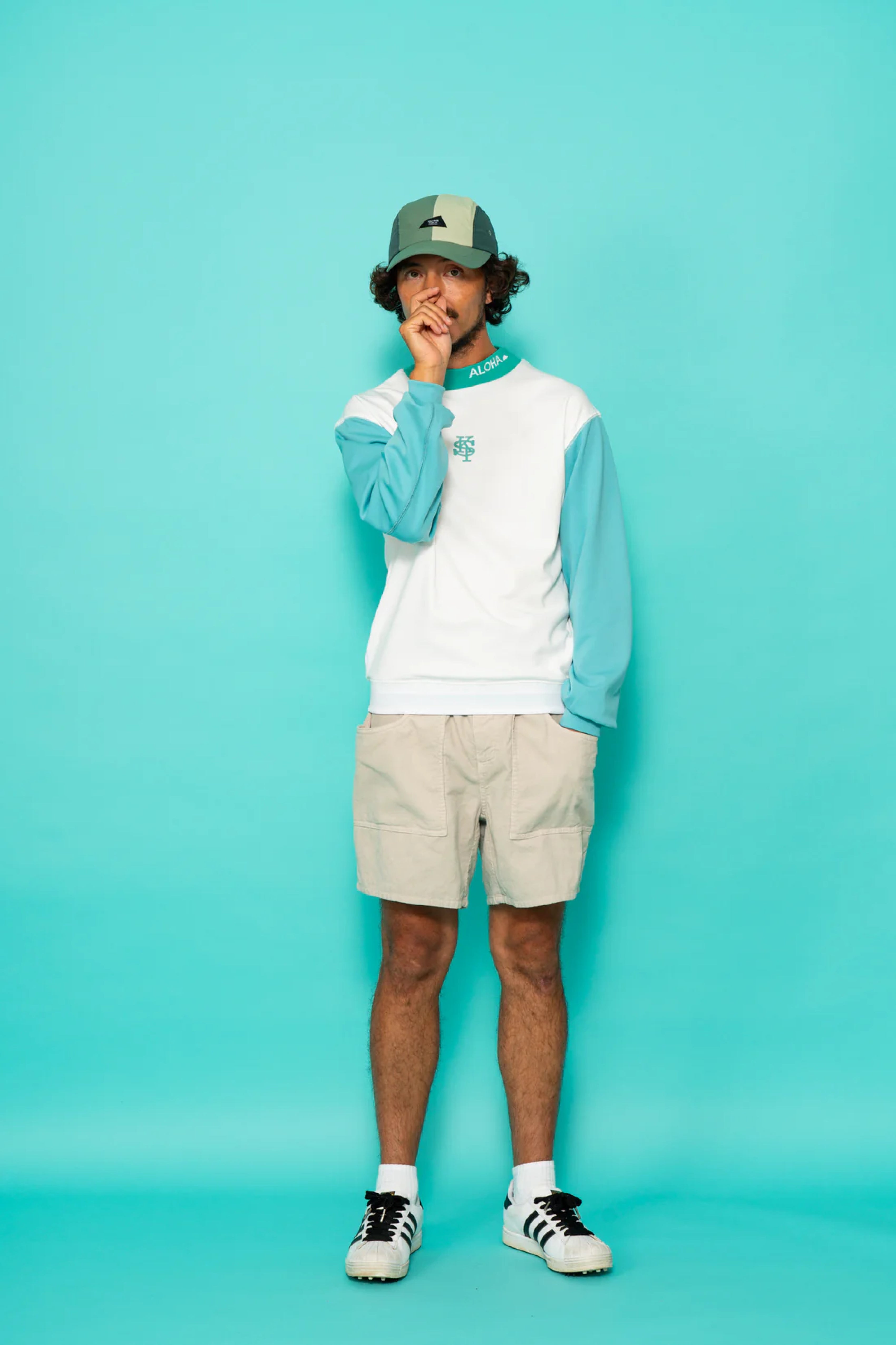 Uka Corduroy Short - Silver Grey