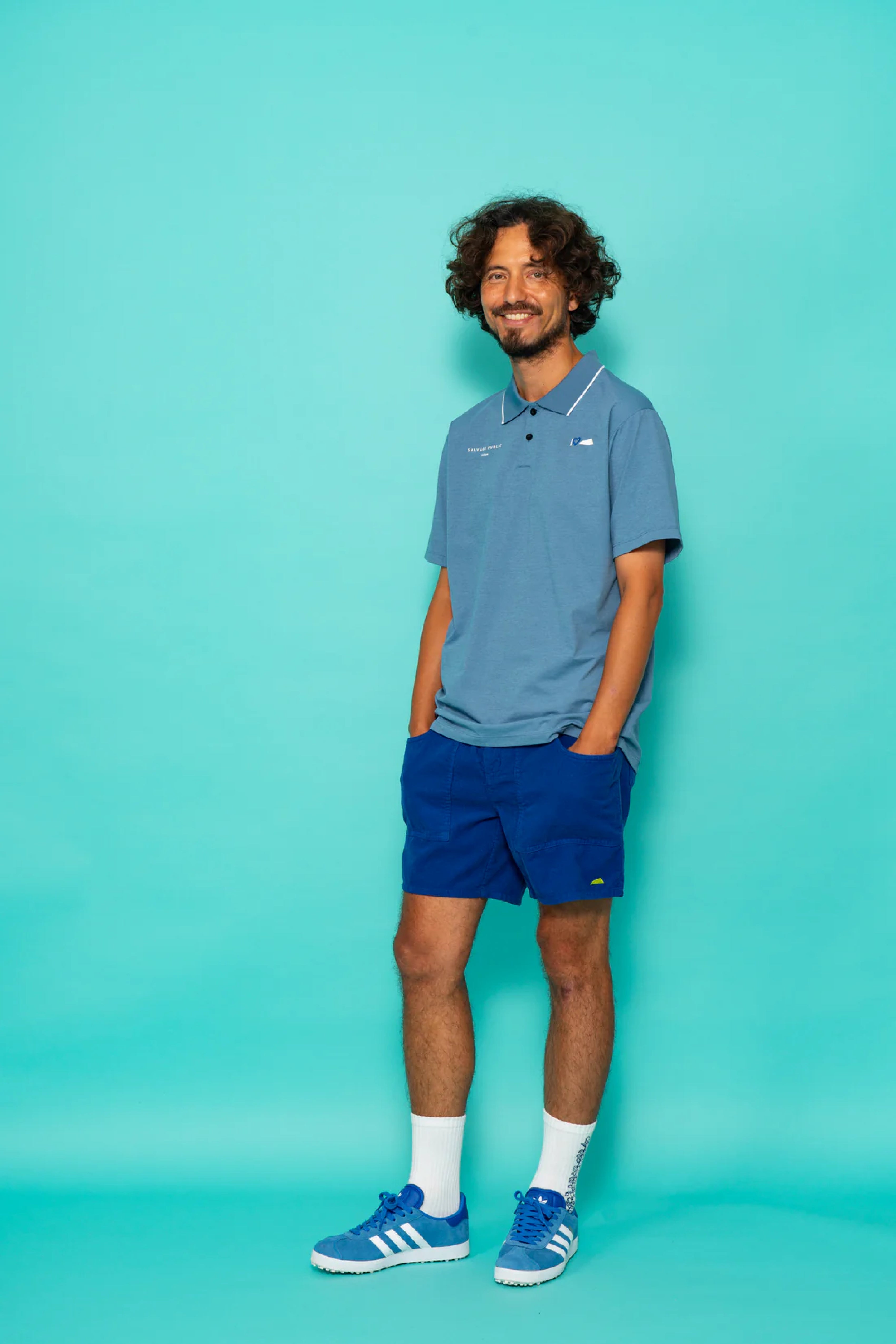 Uka Corduroy Short - Blue