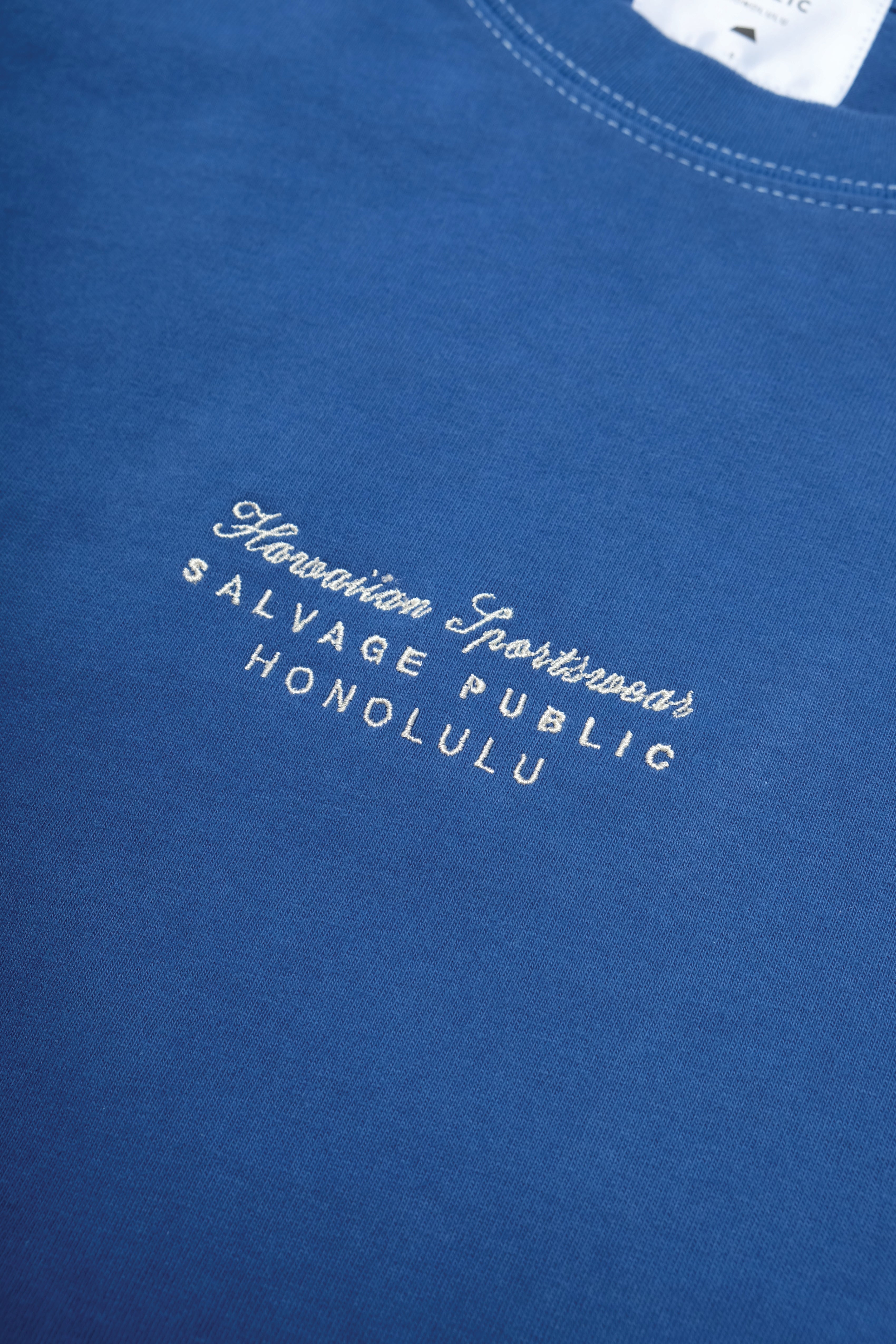Longsleeve T-Shirt - Hawaiian Quilting - Royal Blue