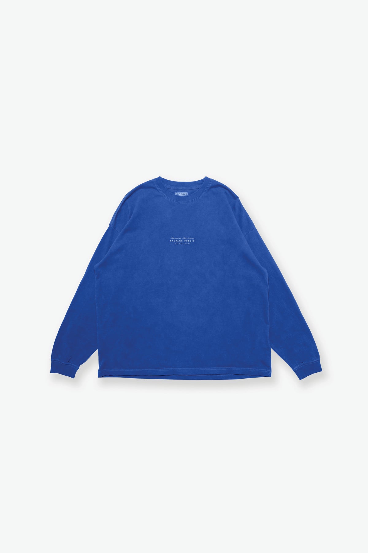 Longsleeve T-Shirt - Hawaiian Quilting - Royal Blue