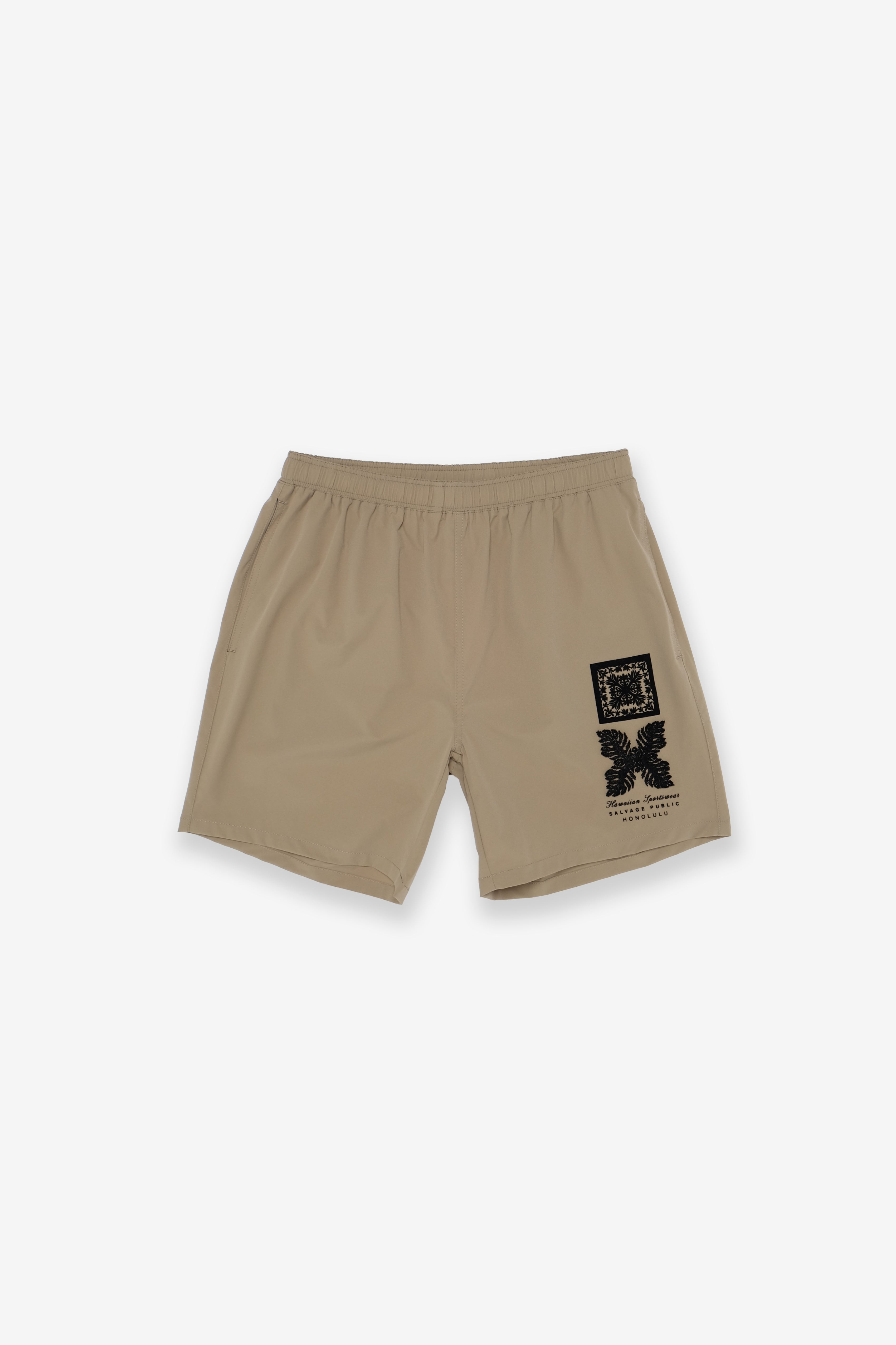 Shorts - Lanakila Athletic - Double Quilt - Greige