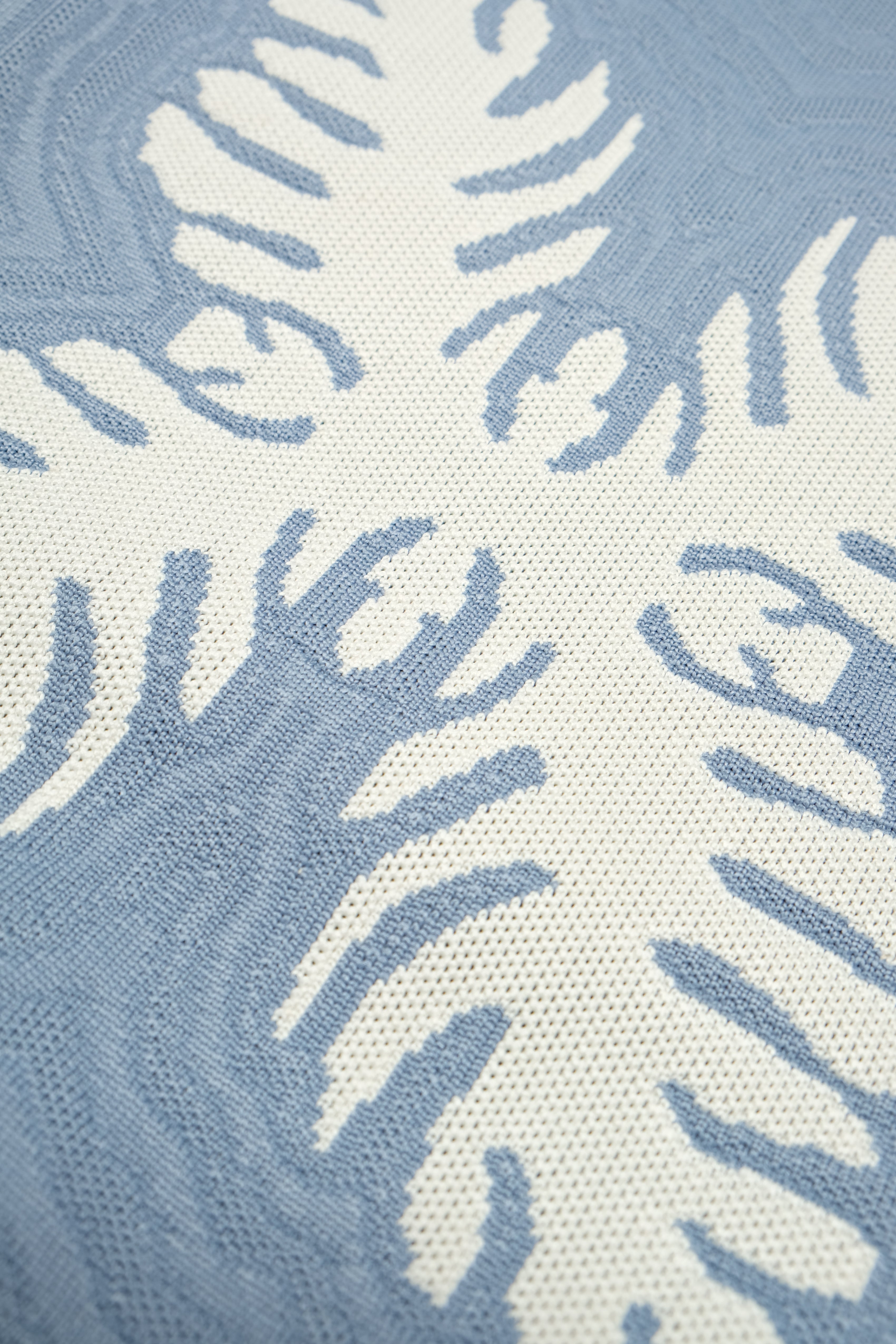 Jacquard Knit Market Bag - Lauaʻe - Blue