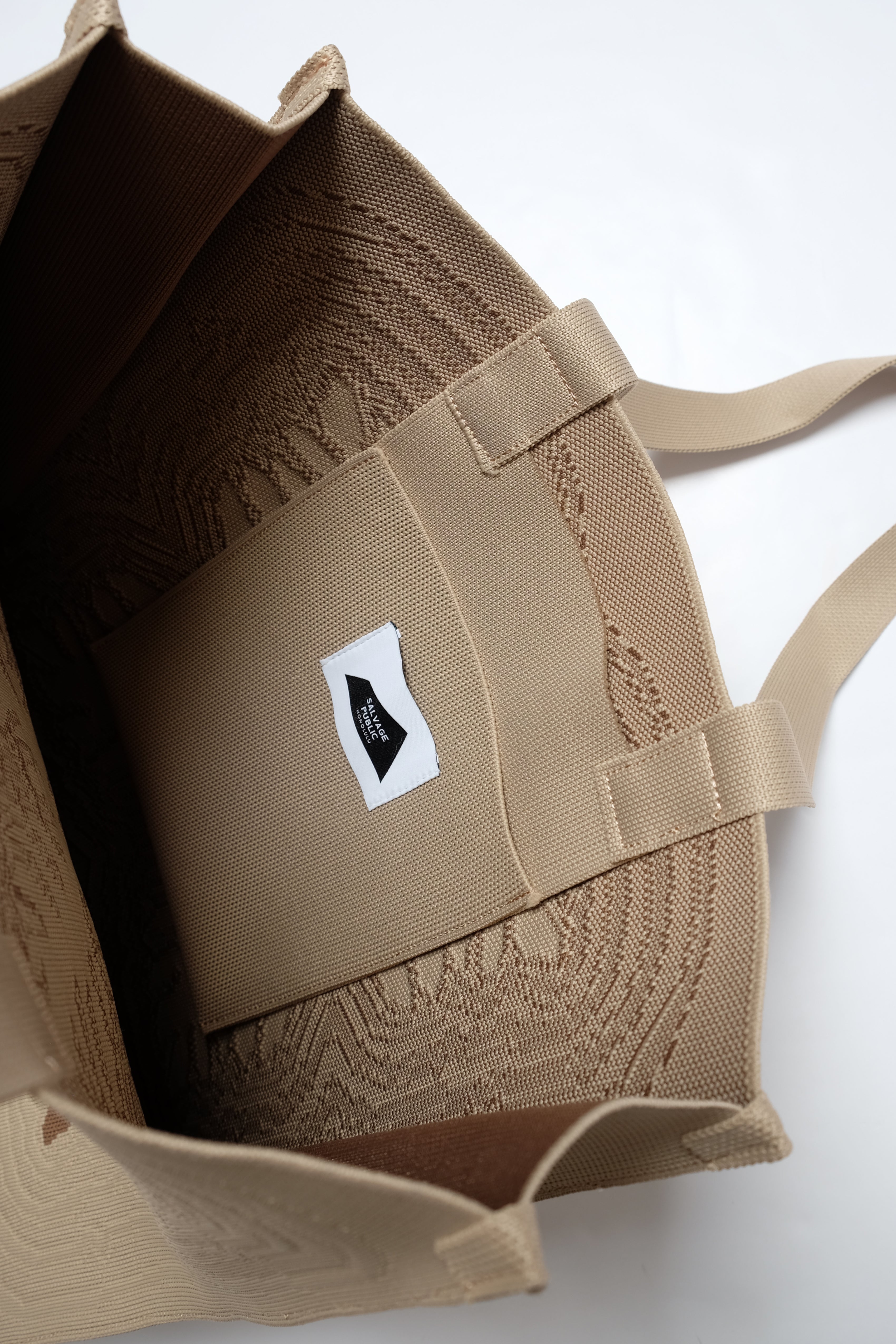 Jacquard Knit Market Bag - Lauaʻe - Brown