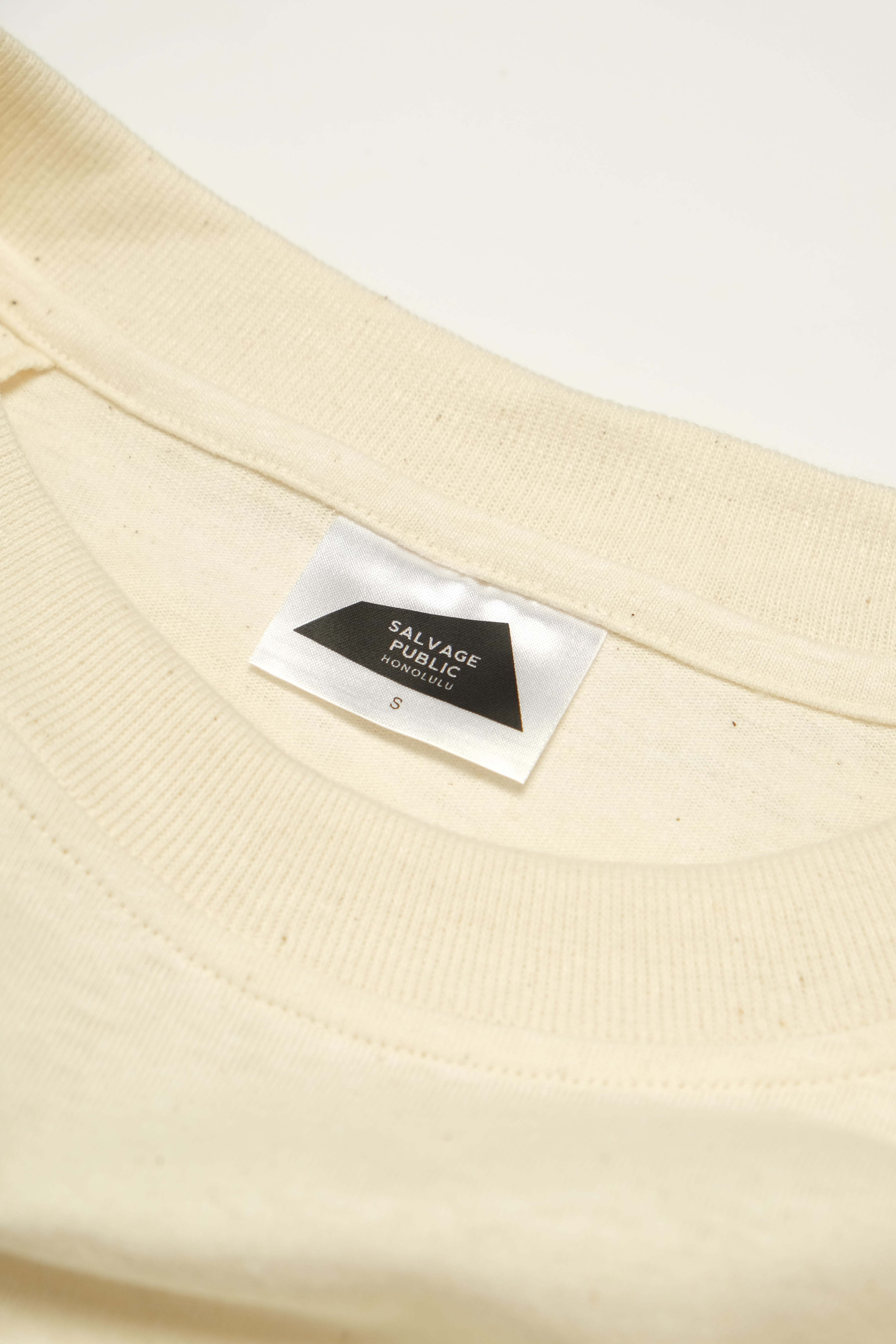 Big T-Shirt Hemp/Cotton - Lauaʻe Feather - Natural