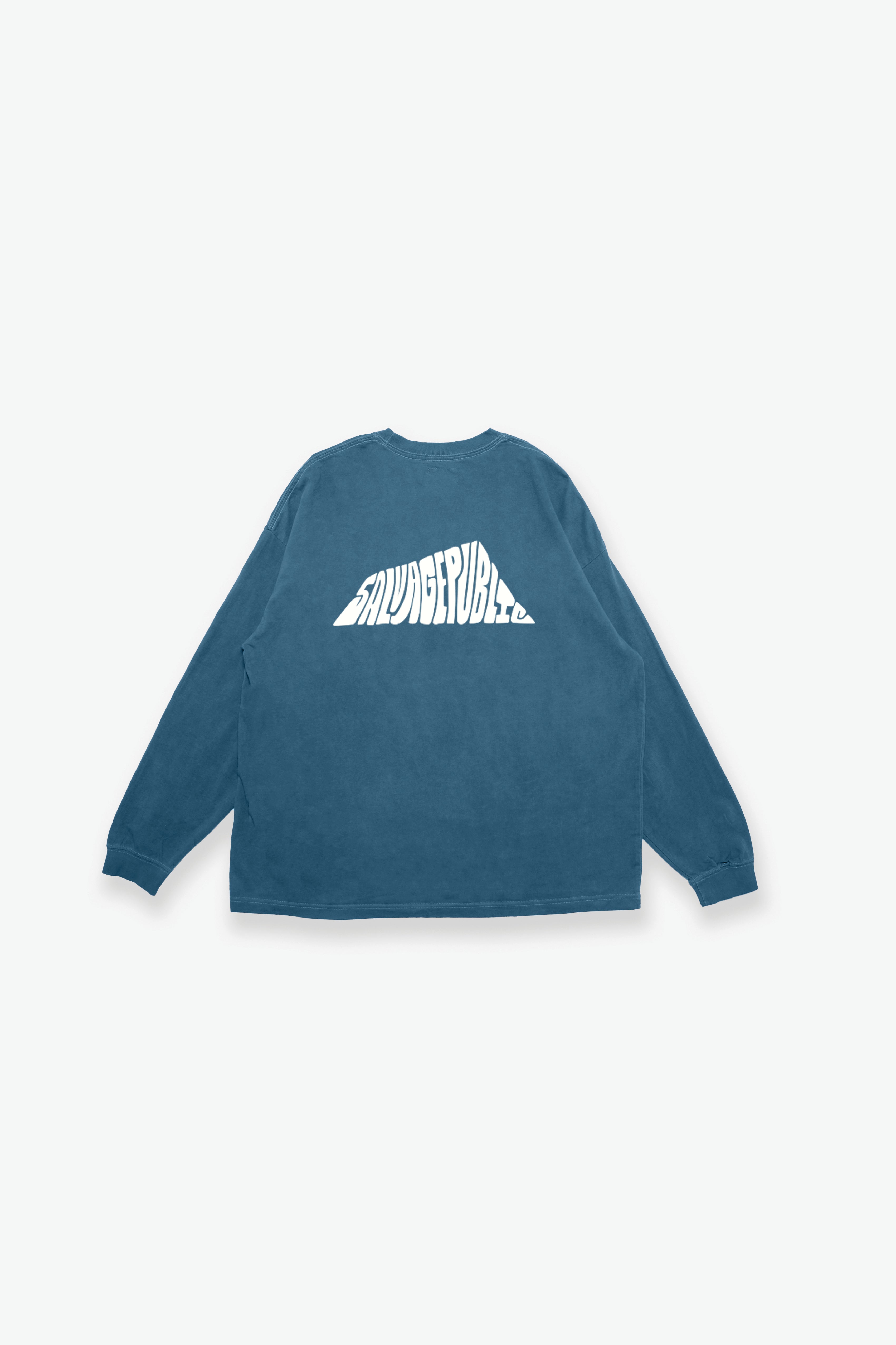 Longsleeve T-Shirt - Hand-Drawn - Stone Blue