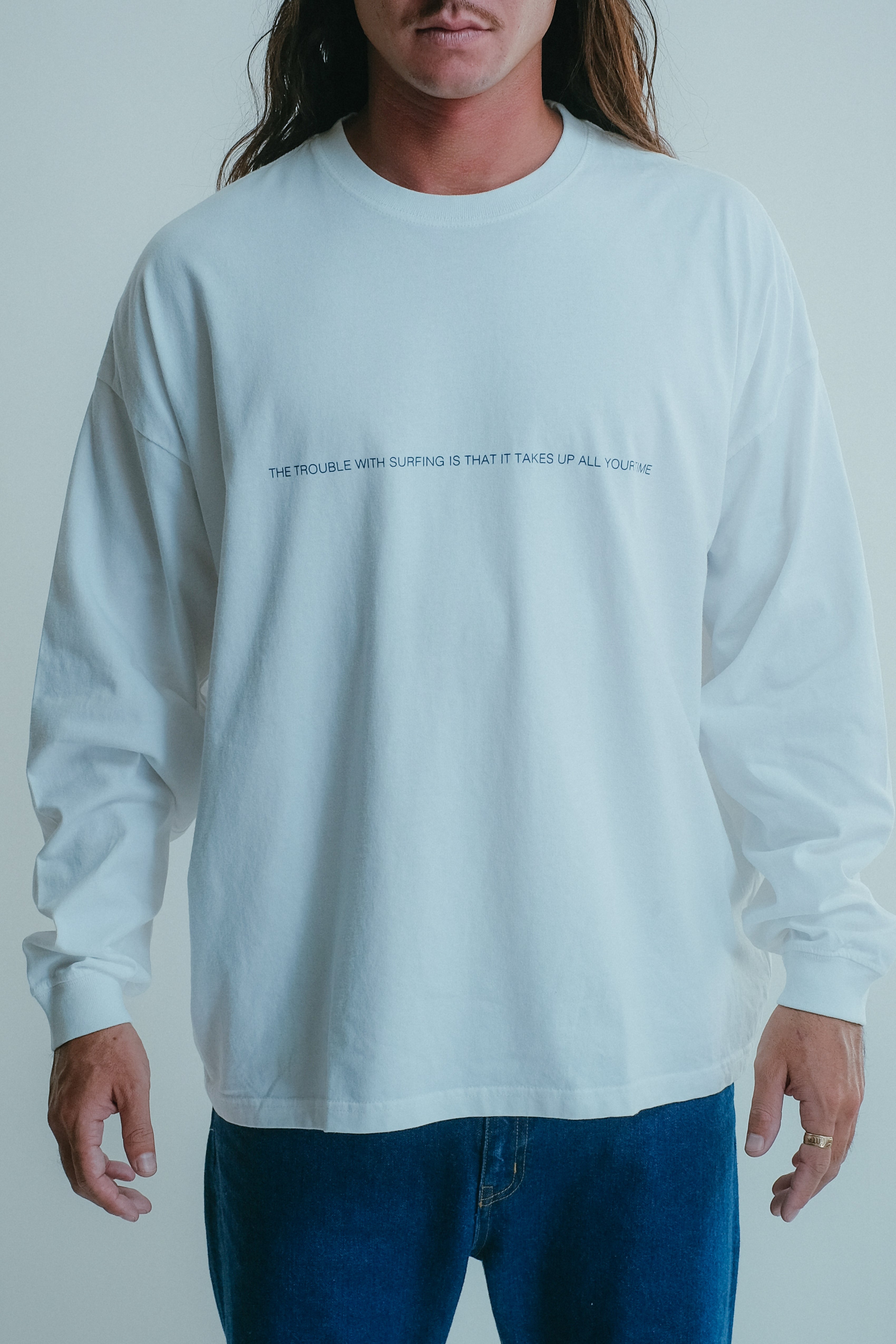 Longsleeve T-Shirt - Surfing - White