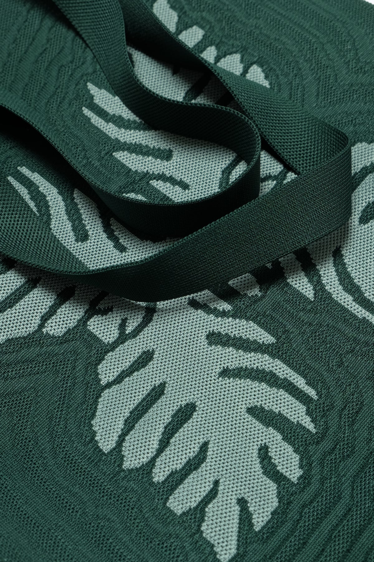 Jacquard Knit Market Bag - Lauaʻe - Green