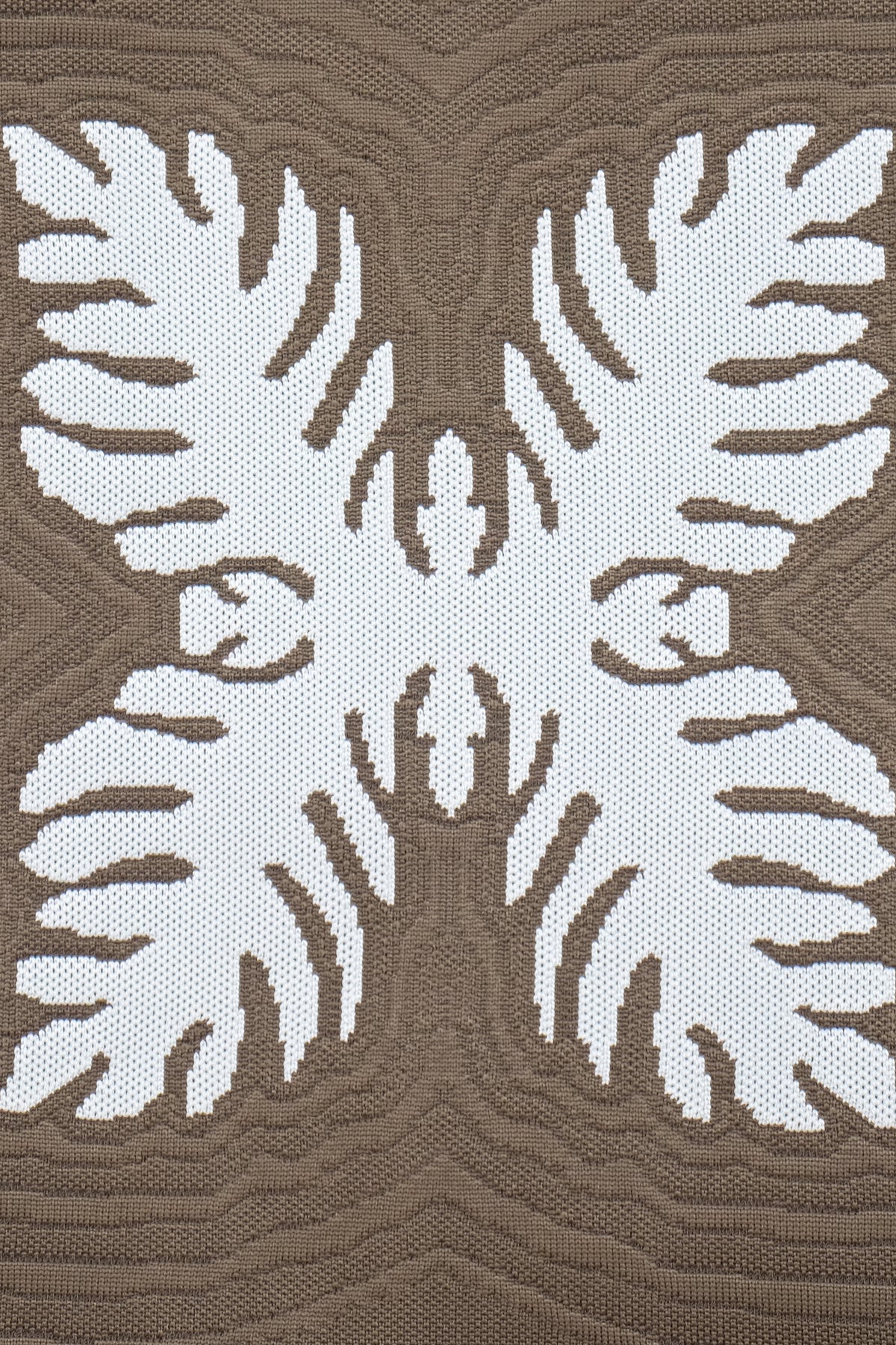 Jacquard Knit Market Bag - Lauaʻe - Brown